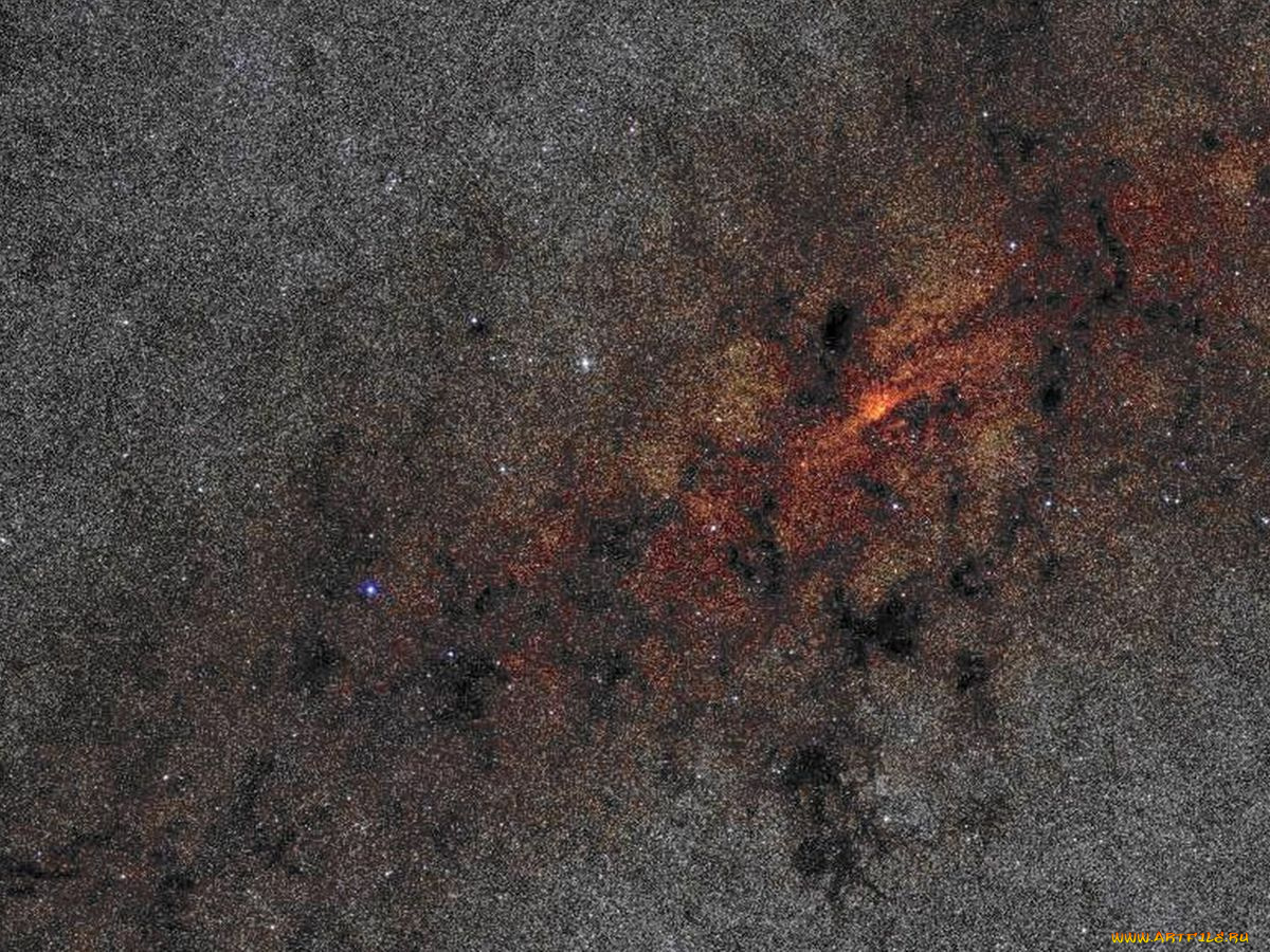 центр, галактики, космос, туманности