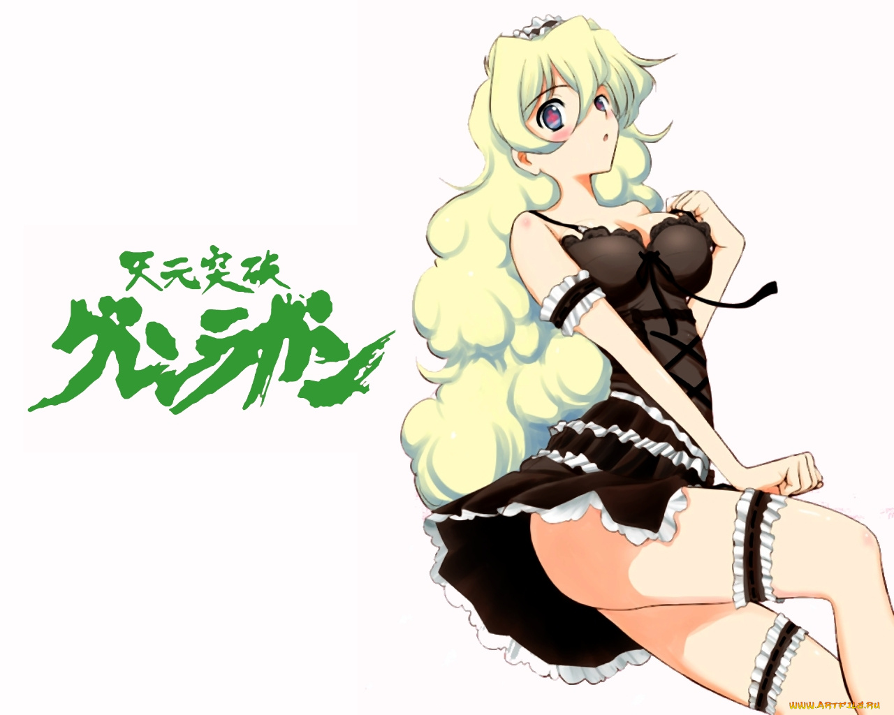 аниме, tengen, toppa, gurren, lagann, nia, teppelin