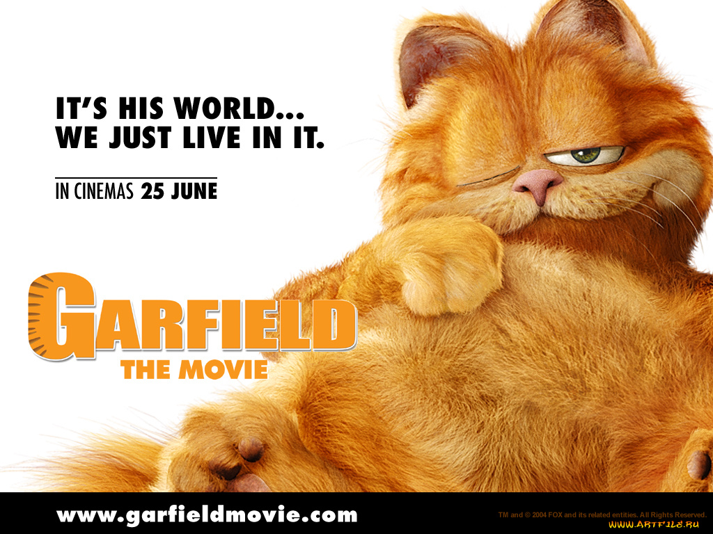 кино, фильмы, garfield, the, movie