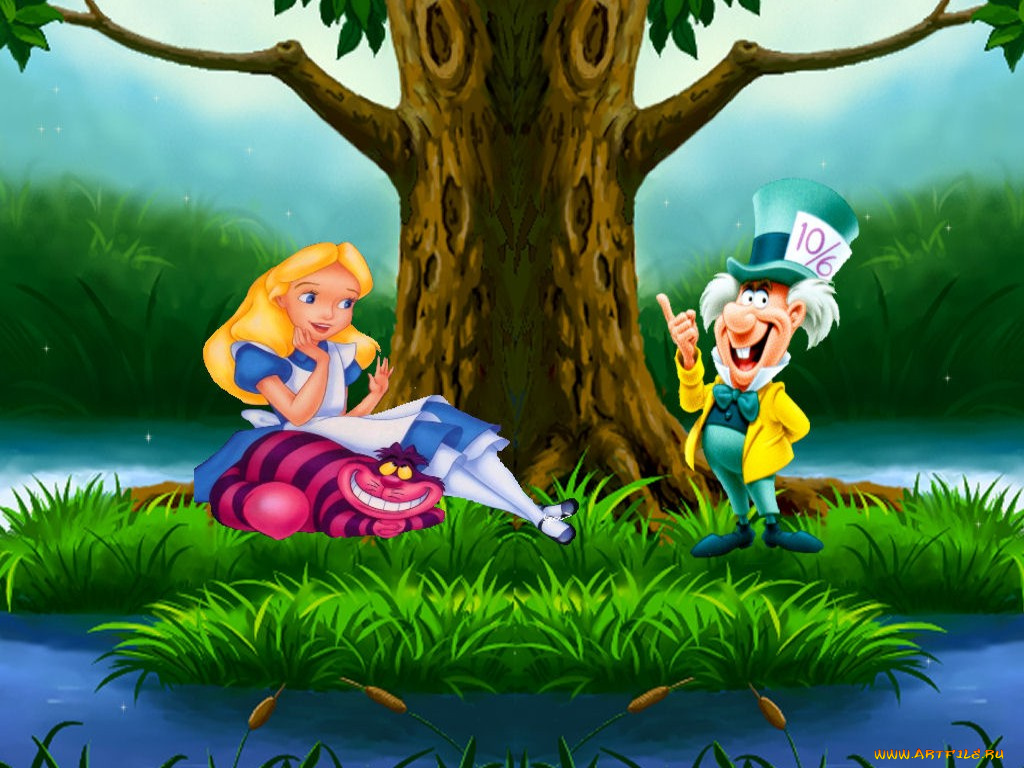 мультфильмы, alice, in, wonderland