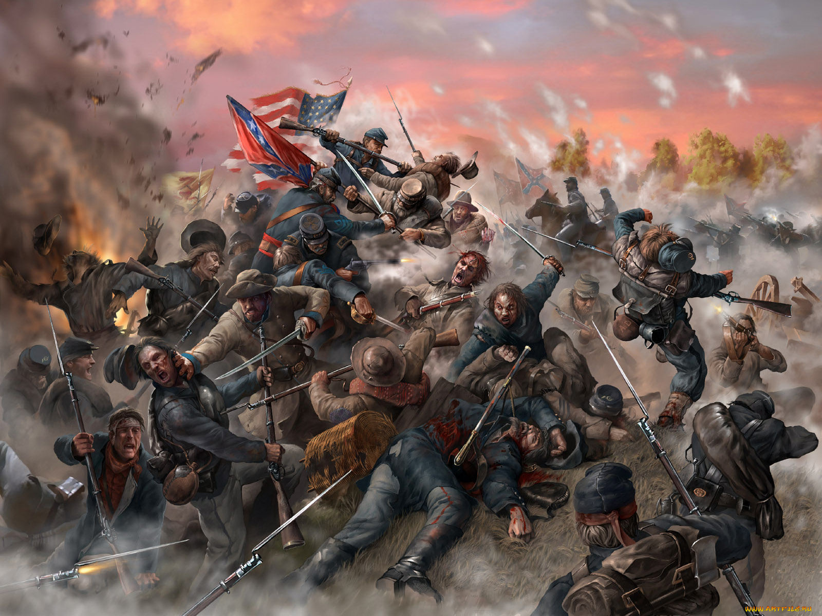 рисованные, армия