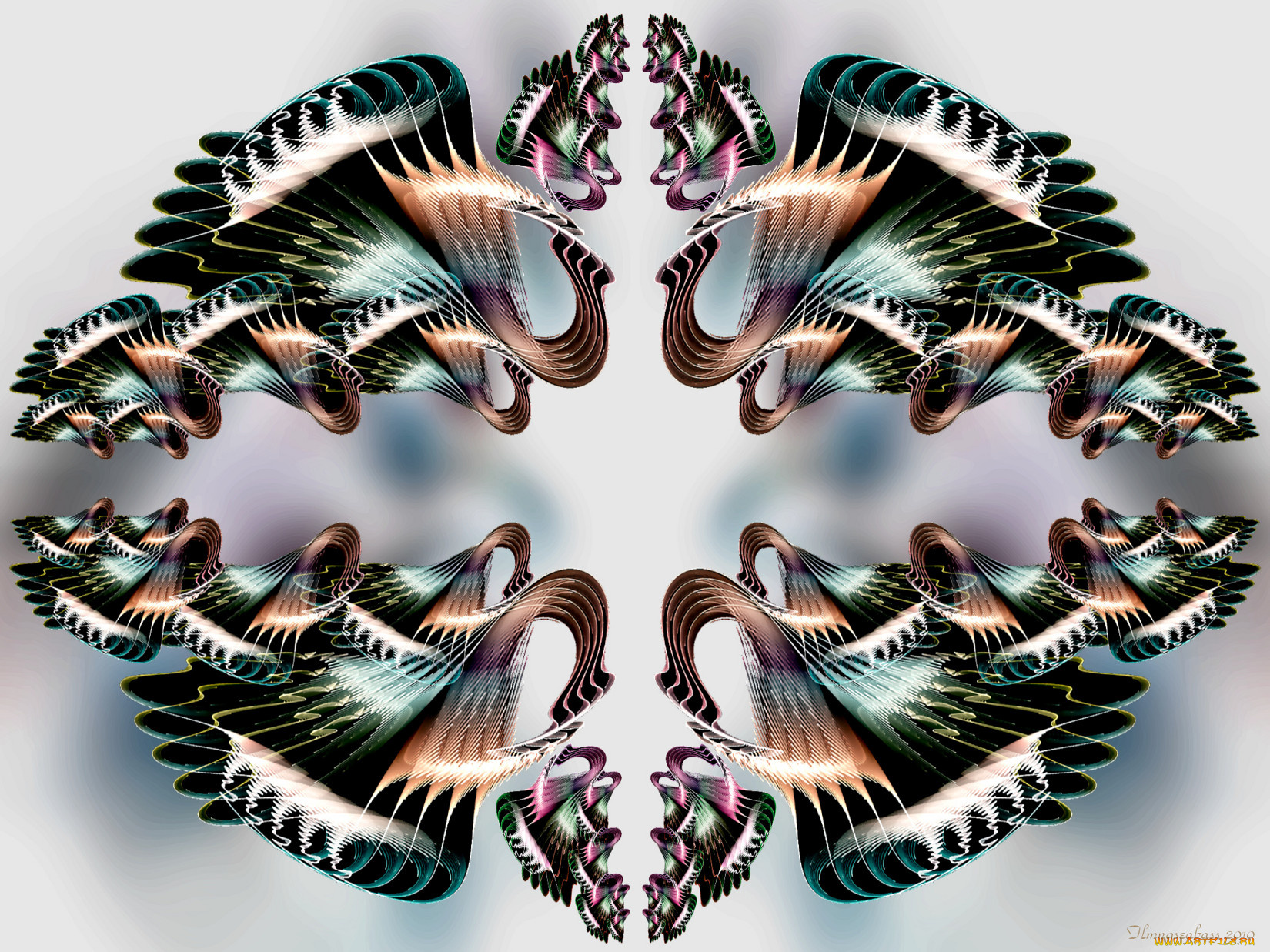 3д, графика, fractal, фракталы