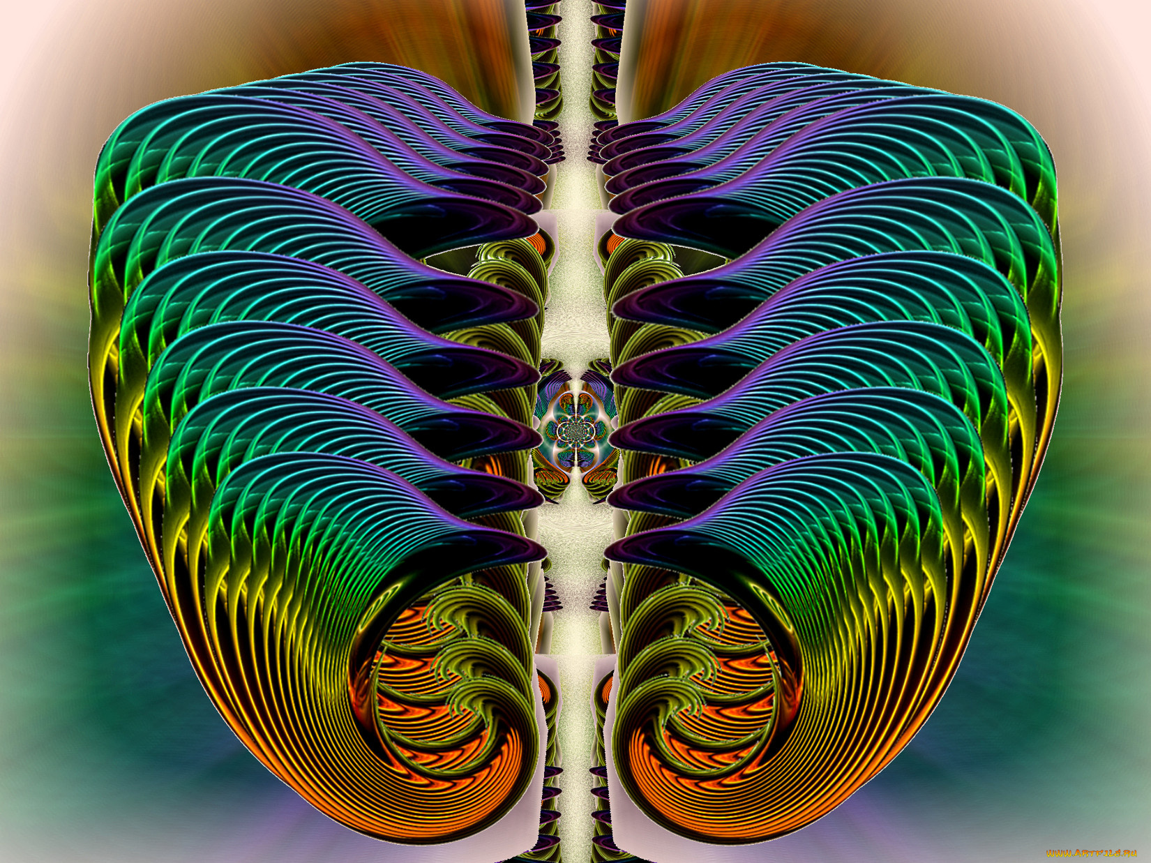 3д, графика, fractal, фракталы