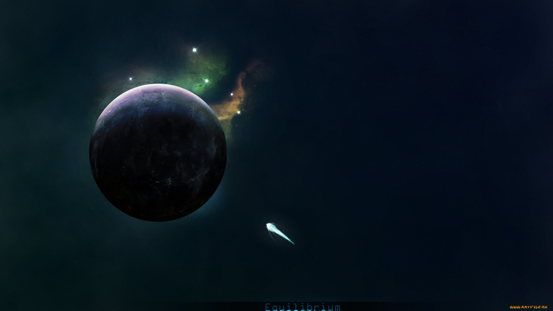 космос, арт, звёзды, планета