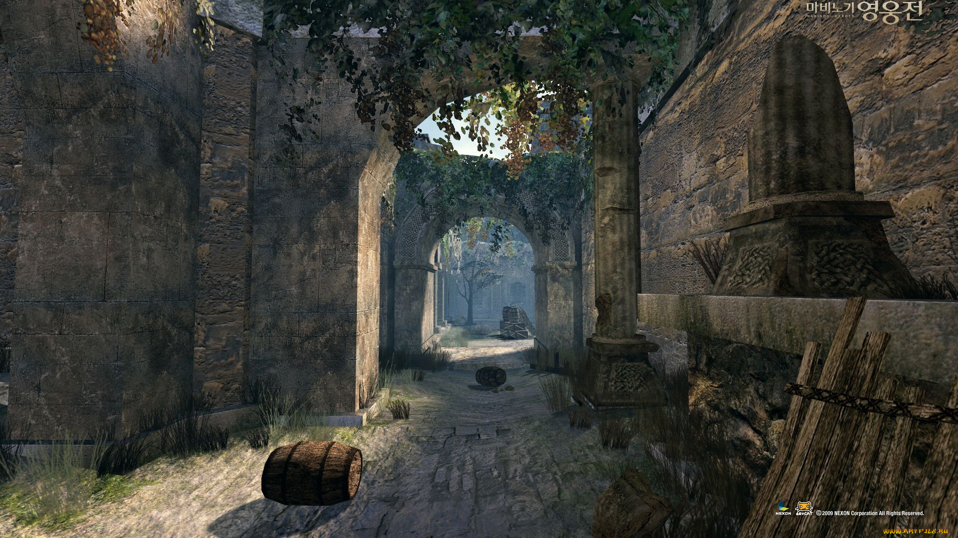 видео, игры, vindictus, улица, двор