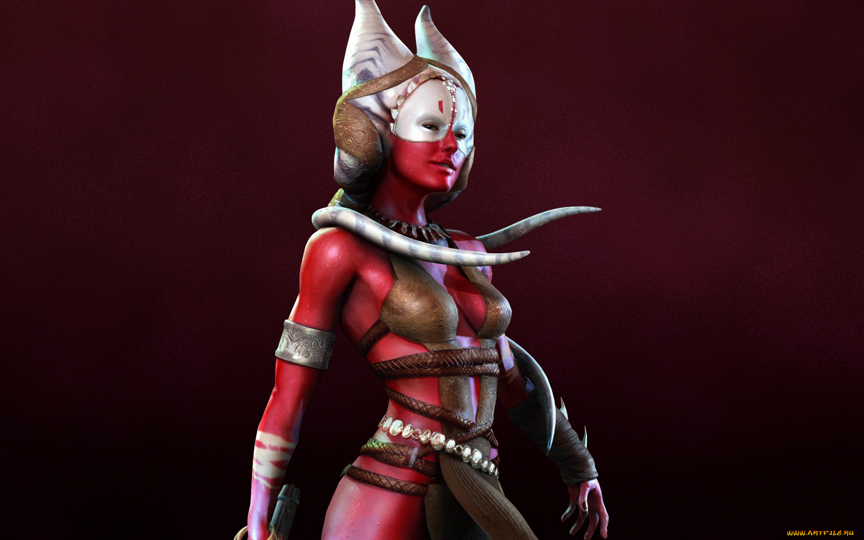 звездные, войны, 3д, графика, creatures, существа, красный, девушка, star, wars