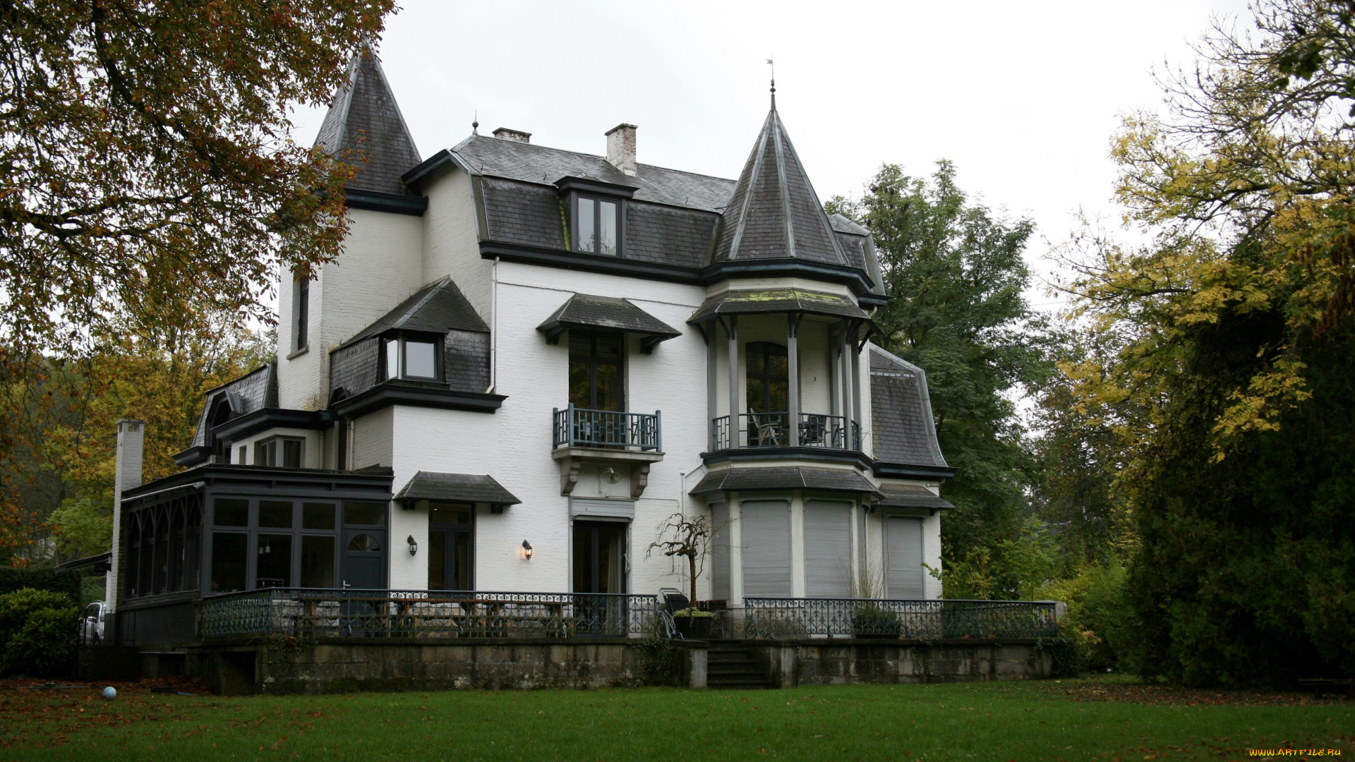 бельгия, астьер, города, здания, дома, дом