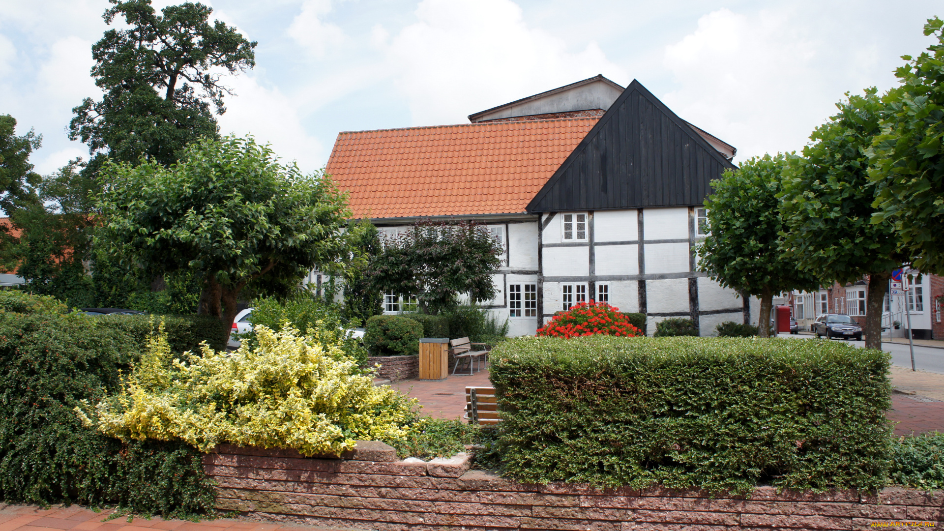 дания, tоnder, разное, сооружения, постройки, дом, сад