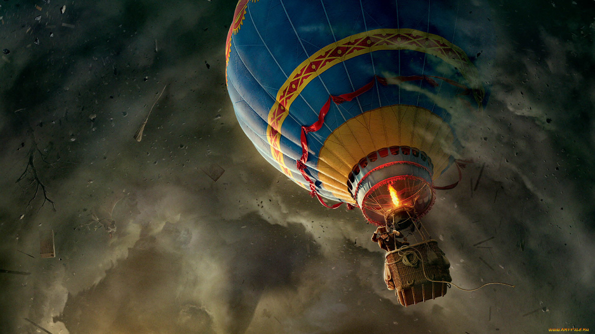 оз, великий, ужасный, кино, фильмы, oz, the, great, and, powerful, воздушный, шар, 2013, человек, ураган, торнадо, и