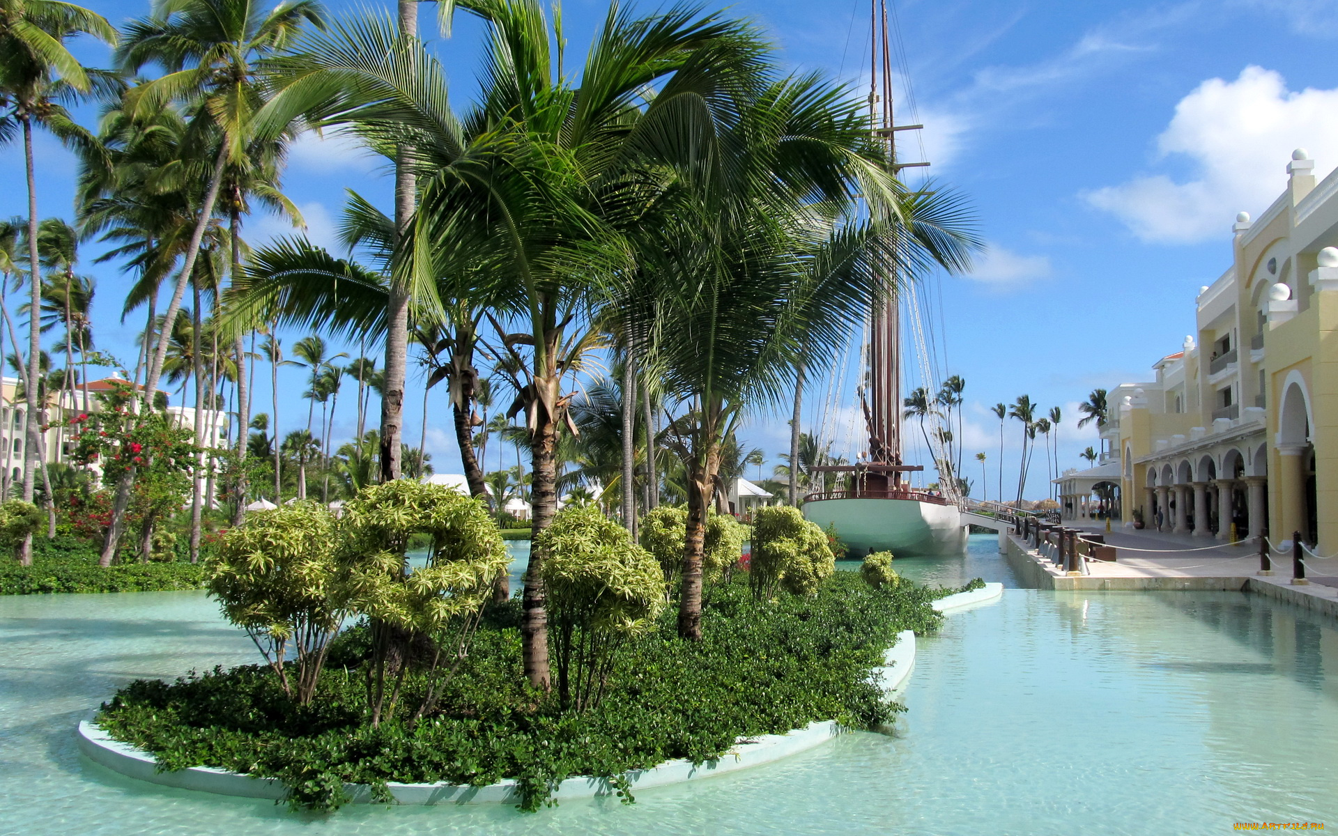 доминиканская, республика, баваро, города, улицы, площади, набережные