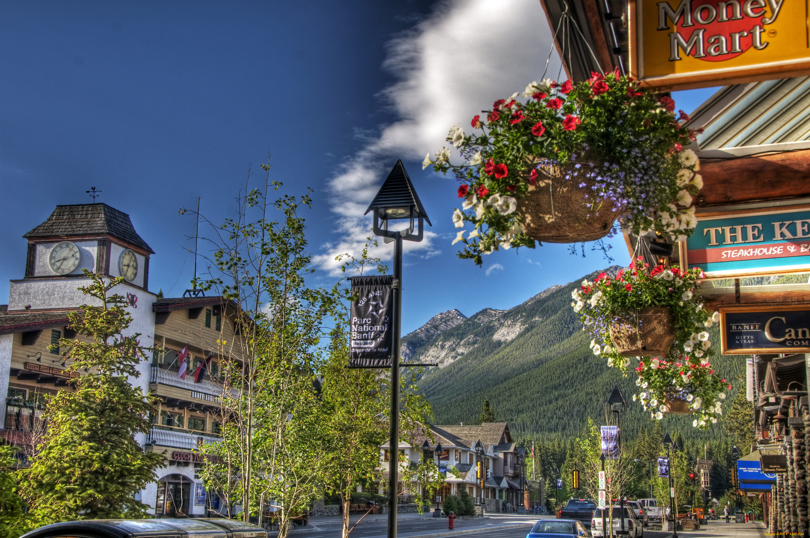 banff, canada, города, улицы, площади, набережные