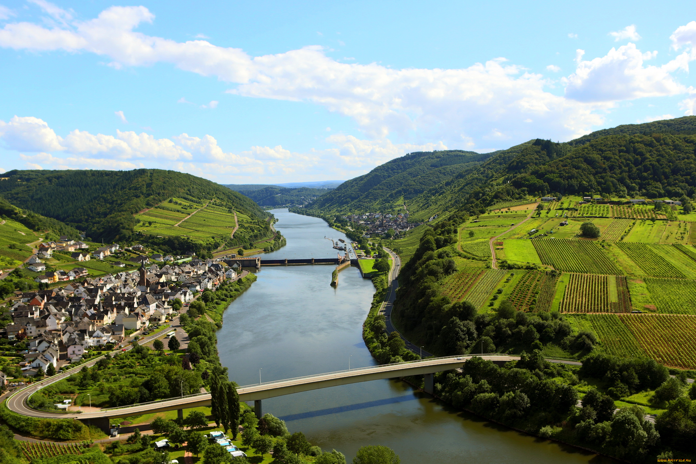 германия, неф, города, панорамы, панорама