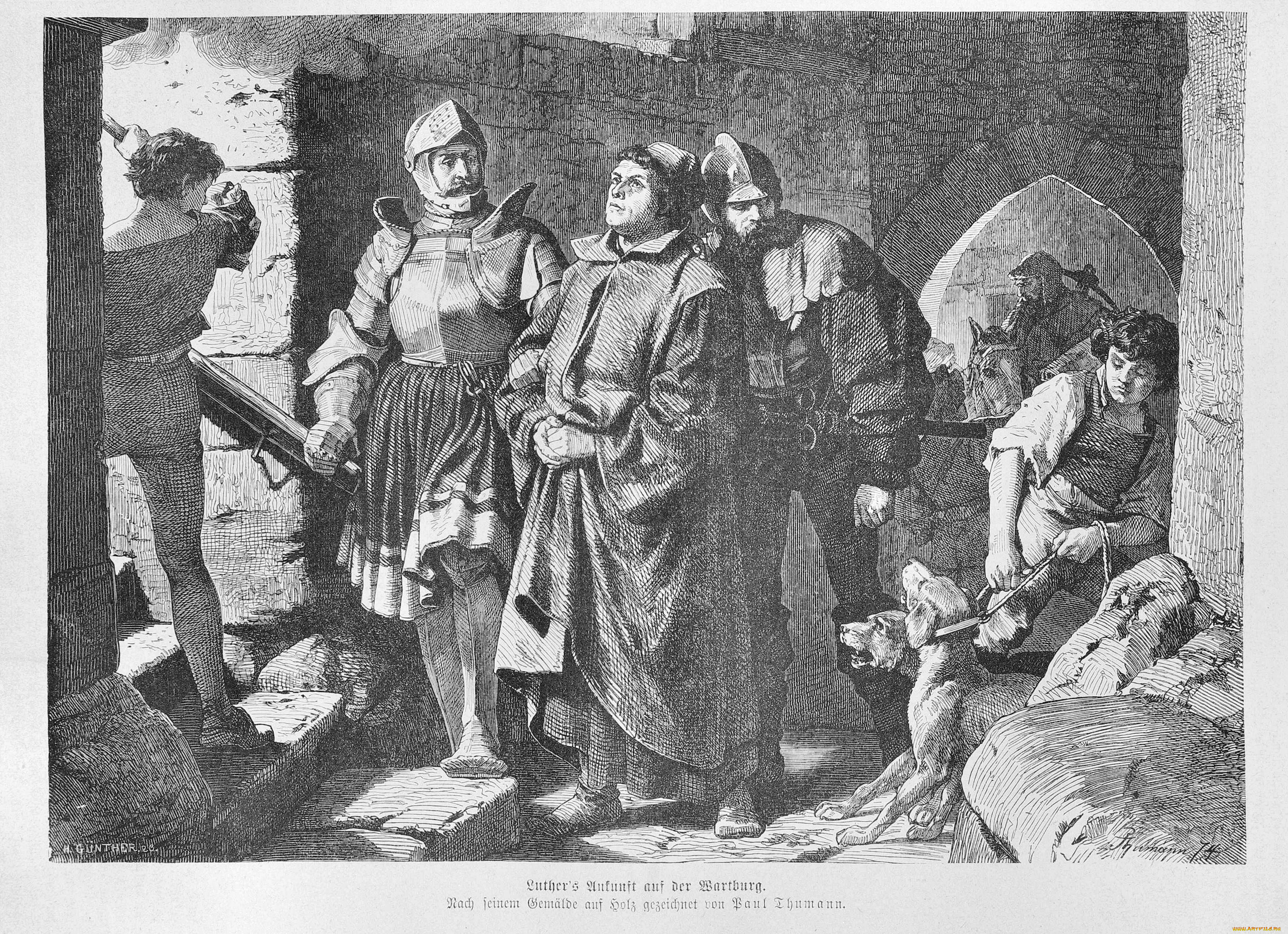 рисованные, caspar, david, friedrich, немецкий, живописец