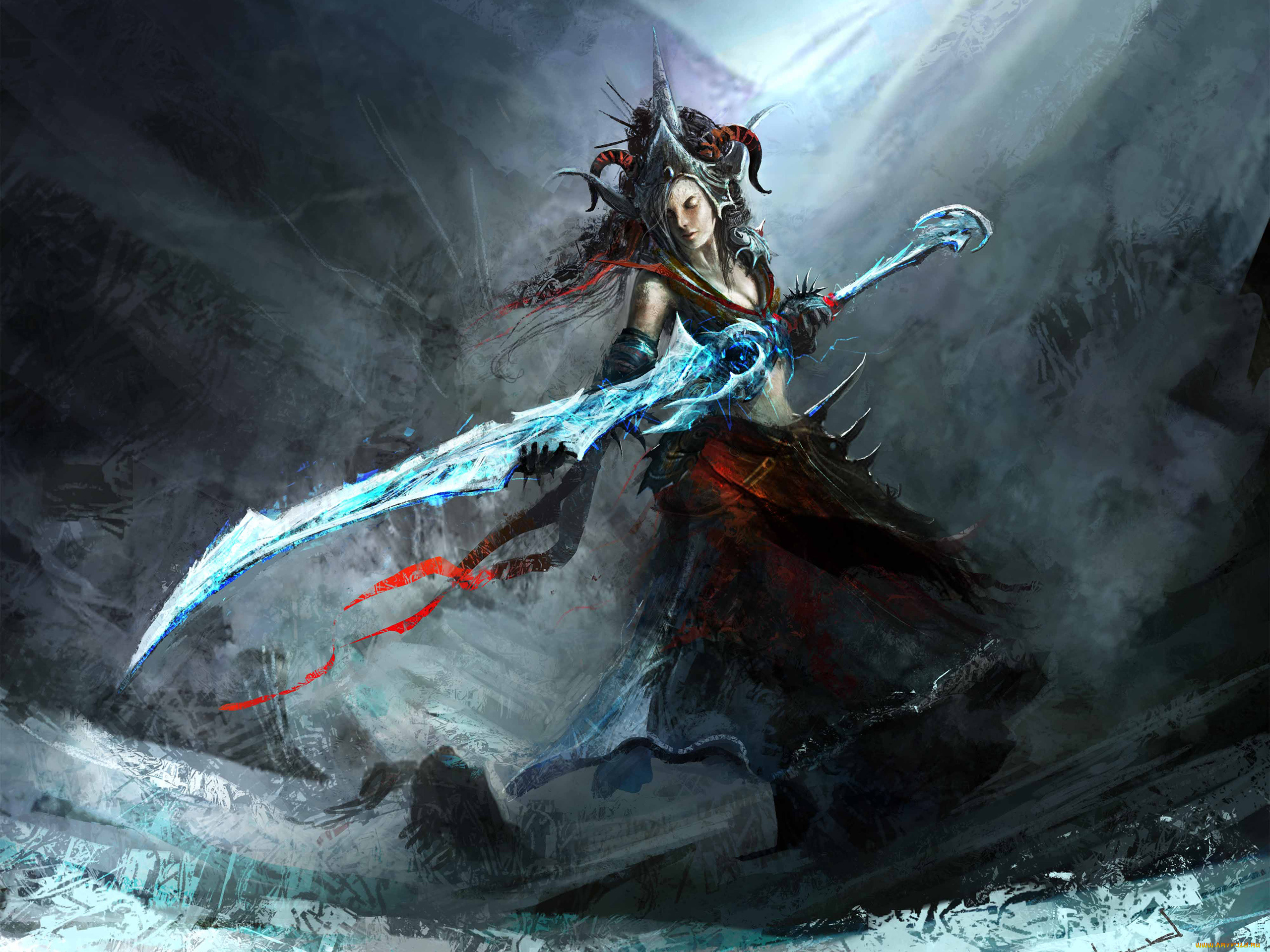 фэнтези, демоны, меч