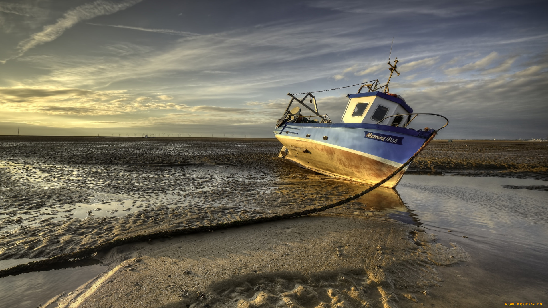 корабли, баркасы, , , буксиры, судно, океан, отлив