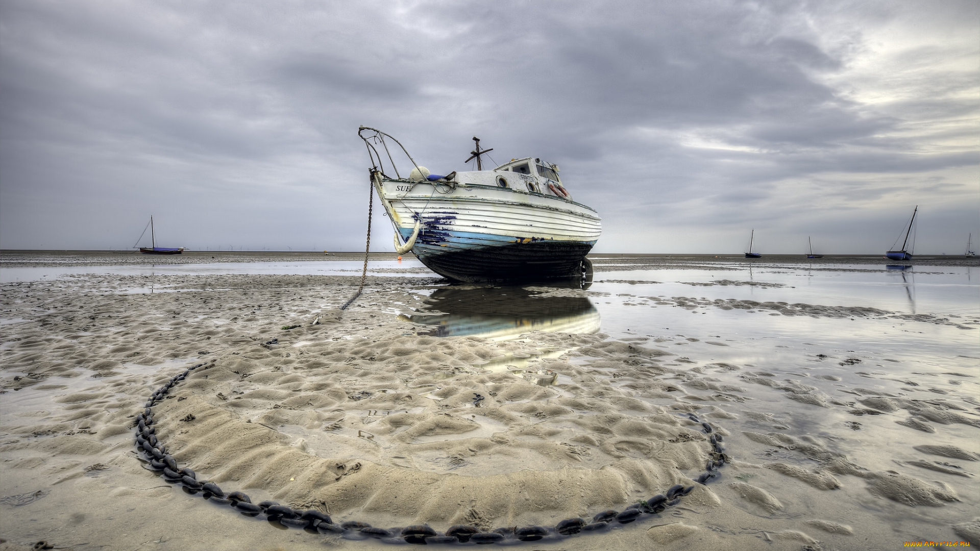 корабли, баркасы, , , буксиры, судно, отлив, океан