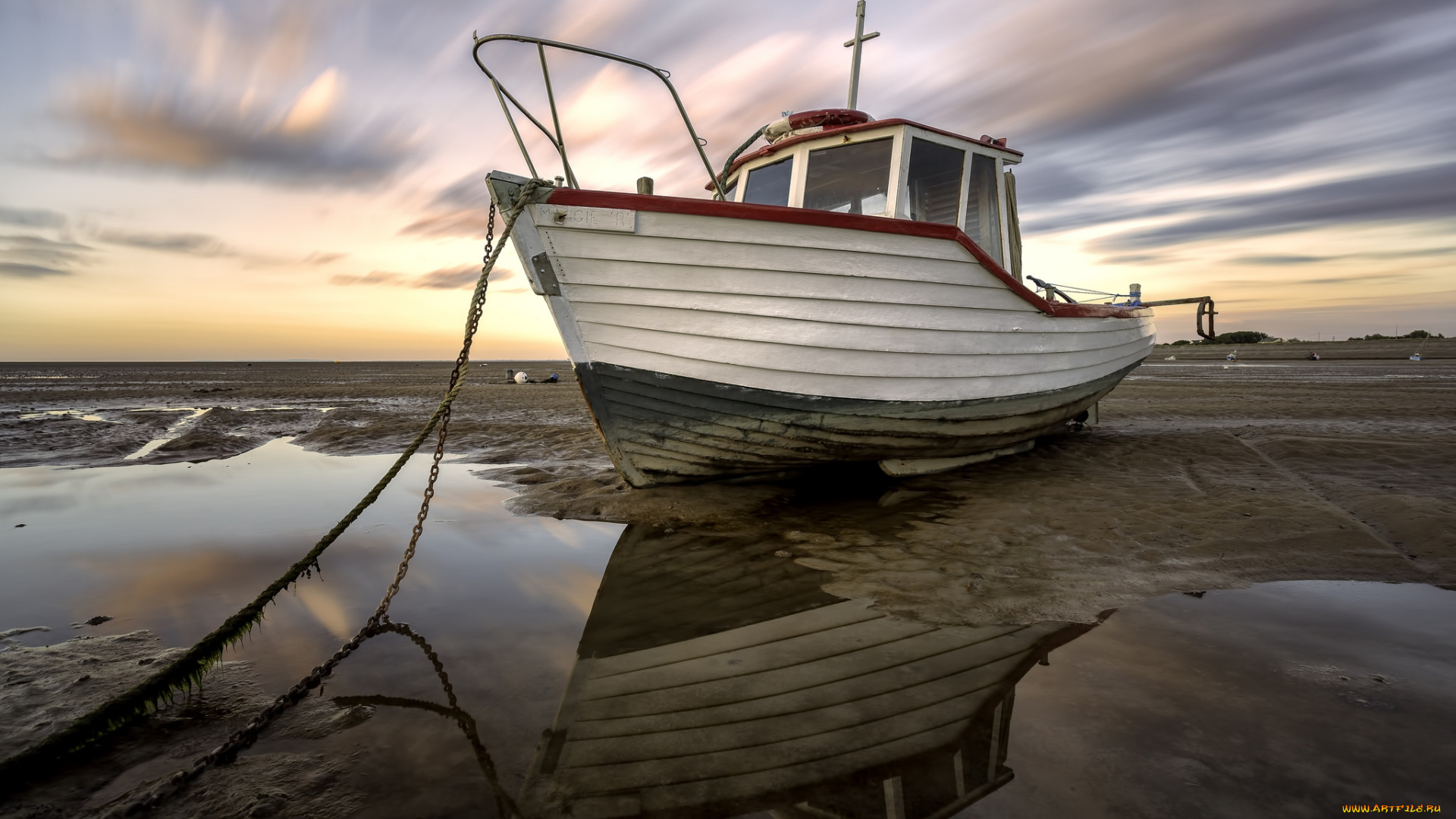 корабли, баркасы, , , буксиры, судно, отлив, океан