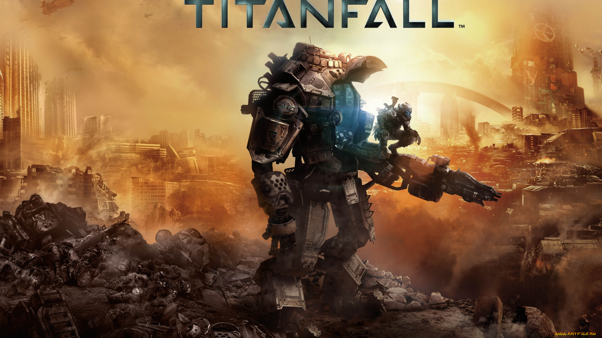 видео, игры, titanfall, роботы, экшен, шутер, онлайн, игра