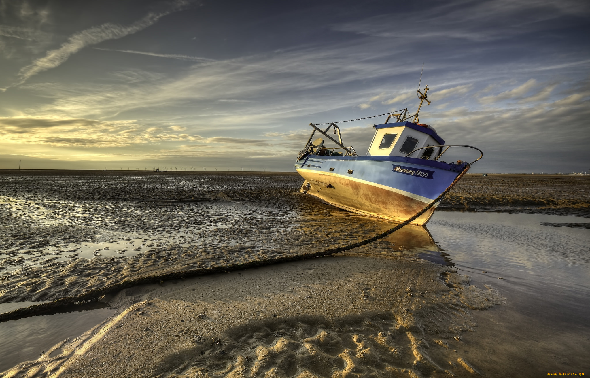 корабли, баркасы, , , буксиры, судно, океан, отлив