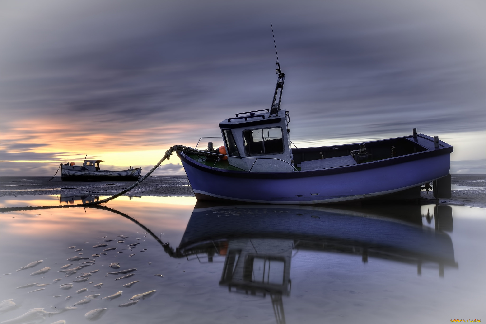 корабли, баркасы, , , буксиры, океан, судно, отлив