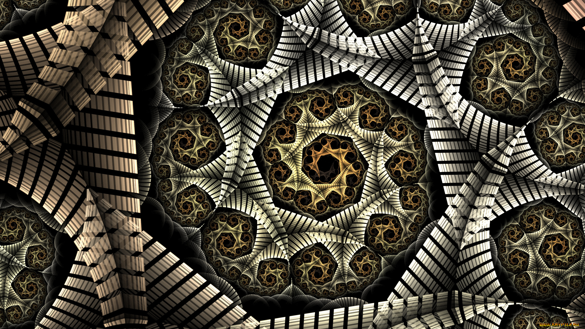 3д, графика, фракталы, , fractal, узор, цвета, фон