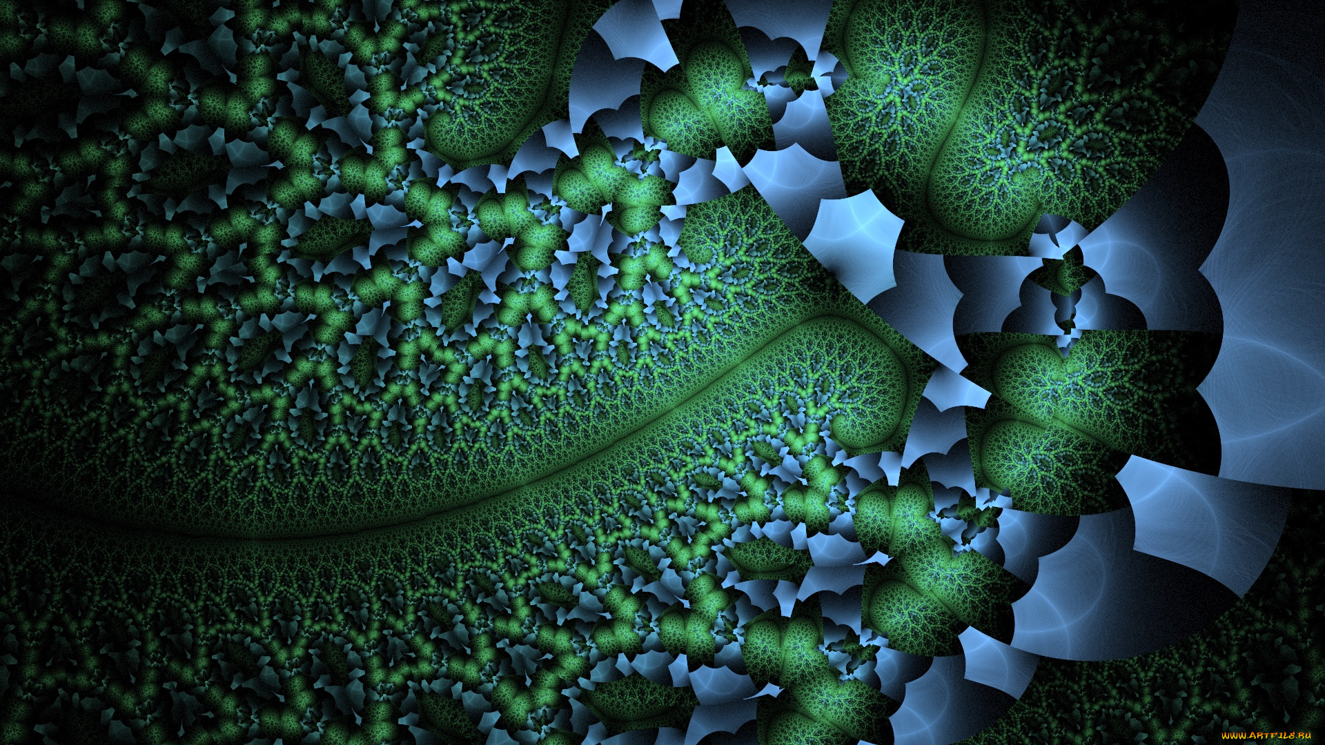 3д, графика, фракталы, , fractal, узор, цвета, фон