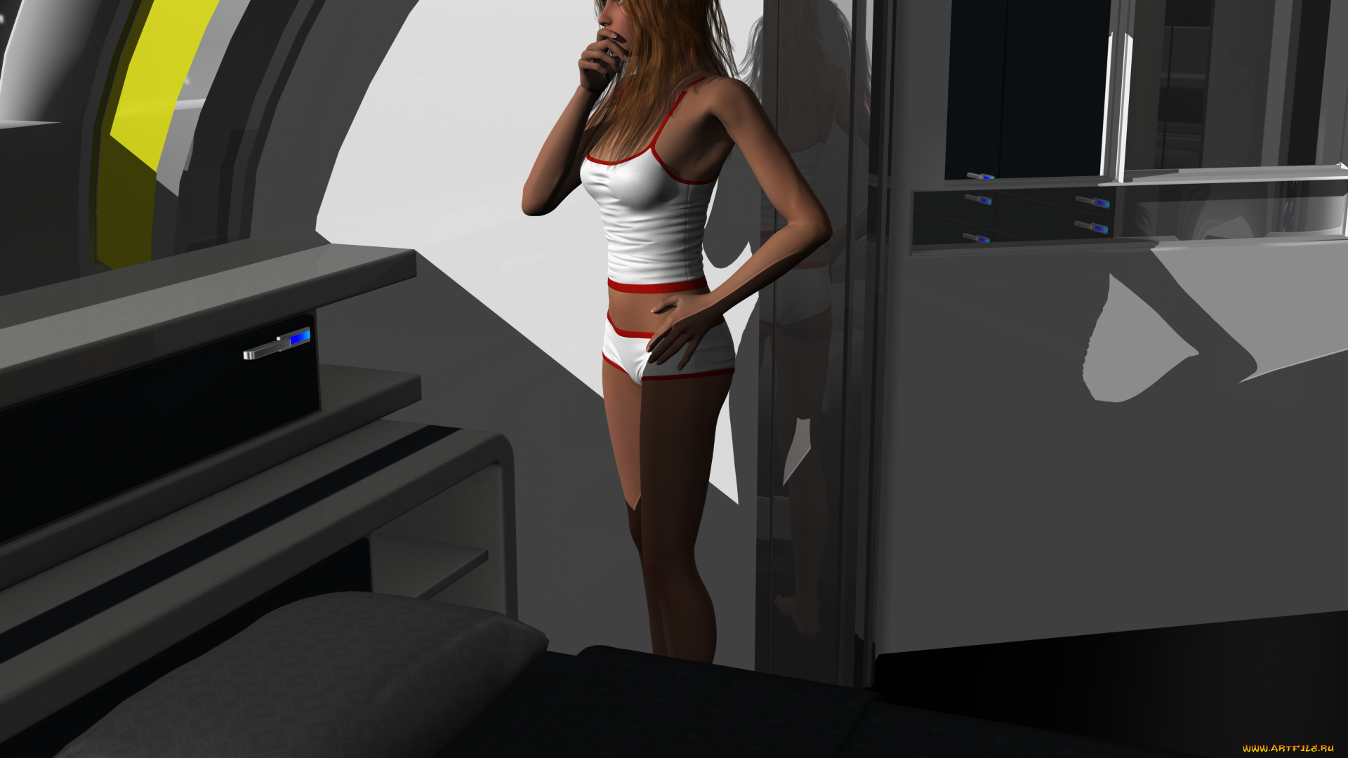 3д, графика, люди, , people, взгляд, девушка, фон