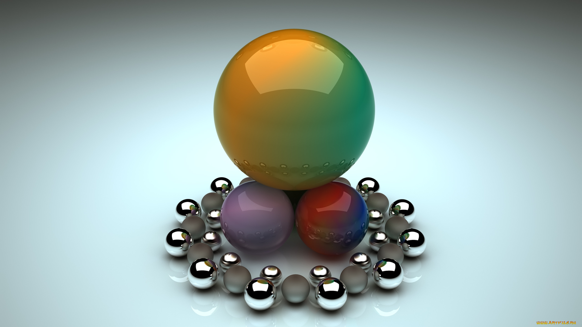 3д, графика, шары, , balls, фон, шары