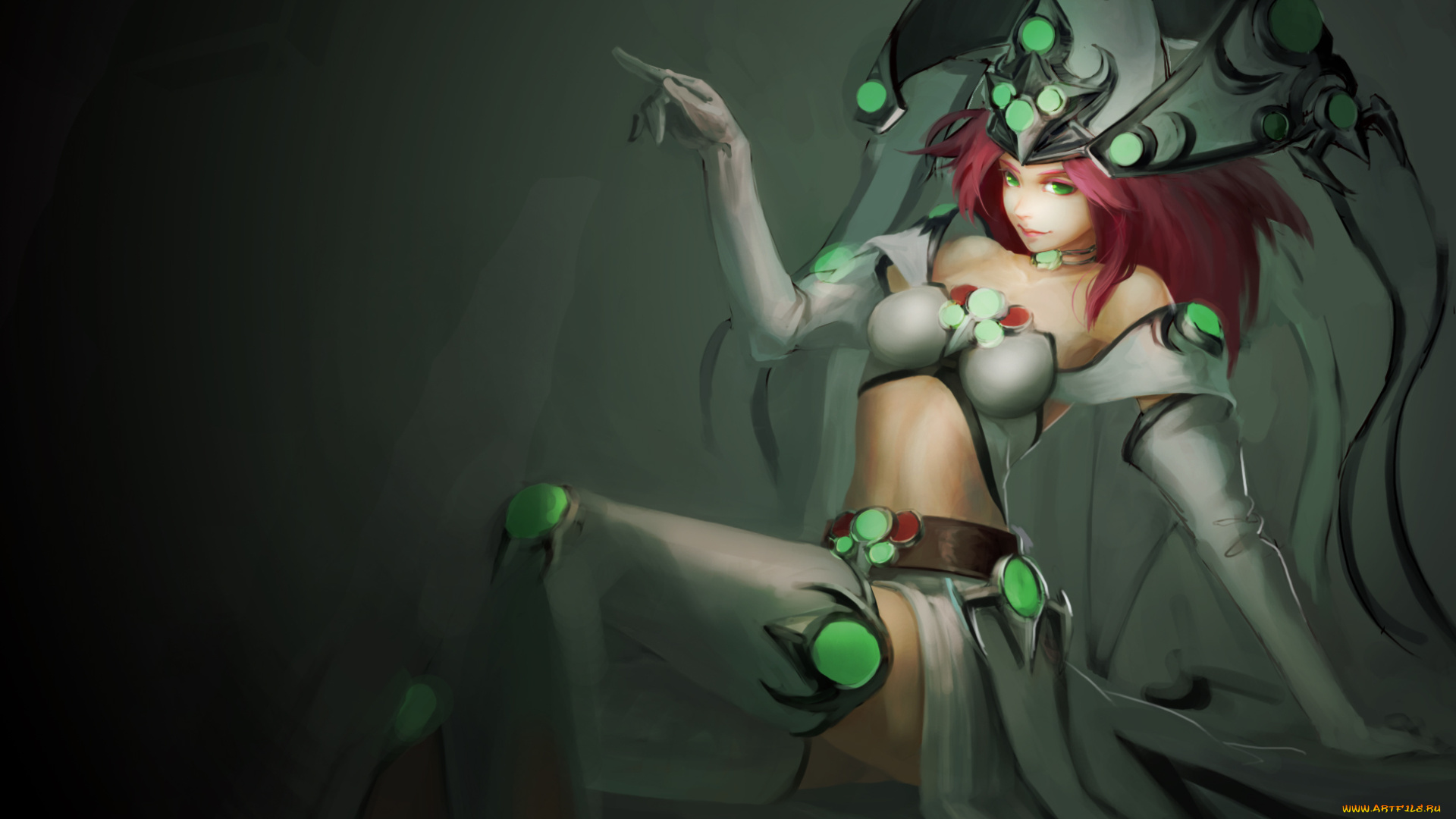 аниме, unknown, , другое, yuu-gi-ou, duel, monsters, magical, erudite, junon, девушка, костюм, шляпа, перчатки