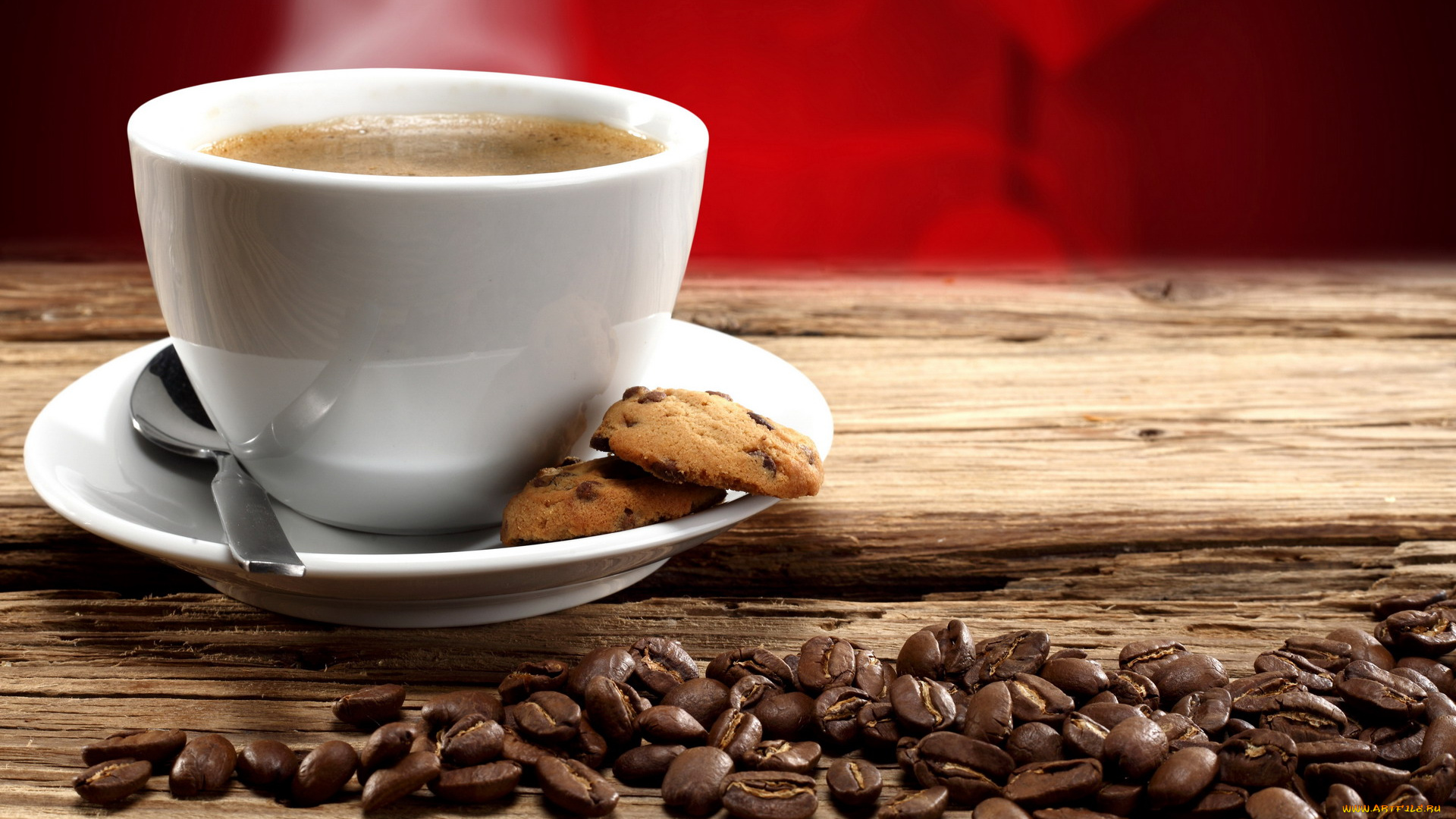 еда, кофе, , кофейные, зёрна, печенье, зерна, чашка