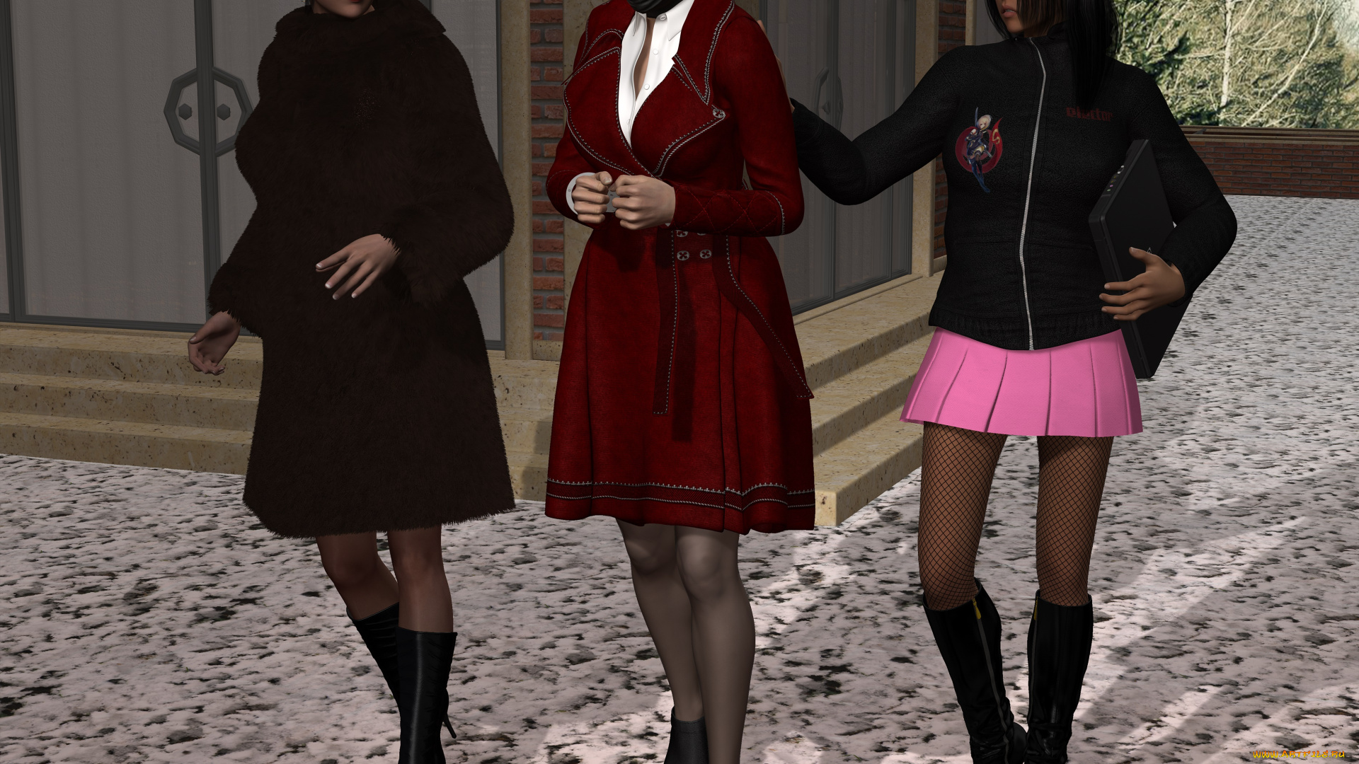 she, wolf, ll, 3д, графика, фантазия, , fantasy, девушки, взгляд, фон