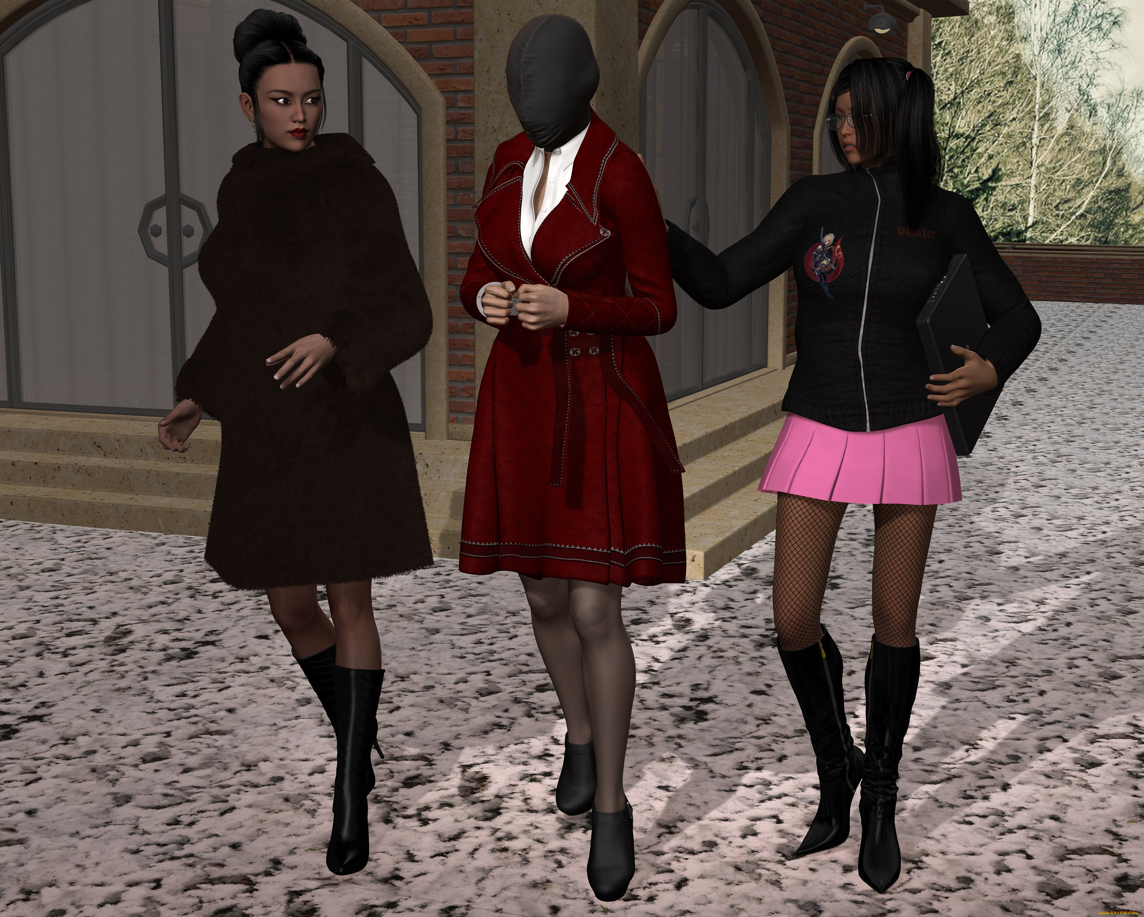 she, wolf, ll, 3д, графика, фантазия, , fantasy, девушки, взгляд, фон