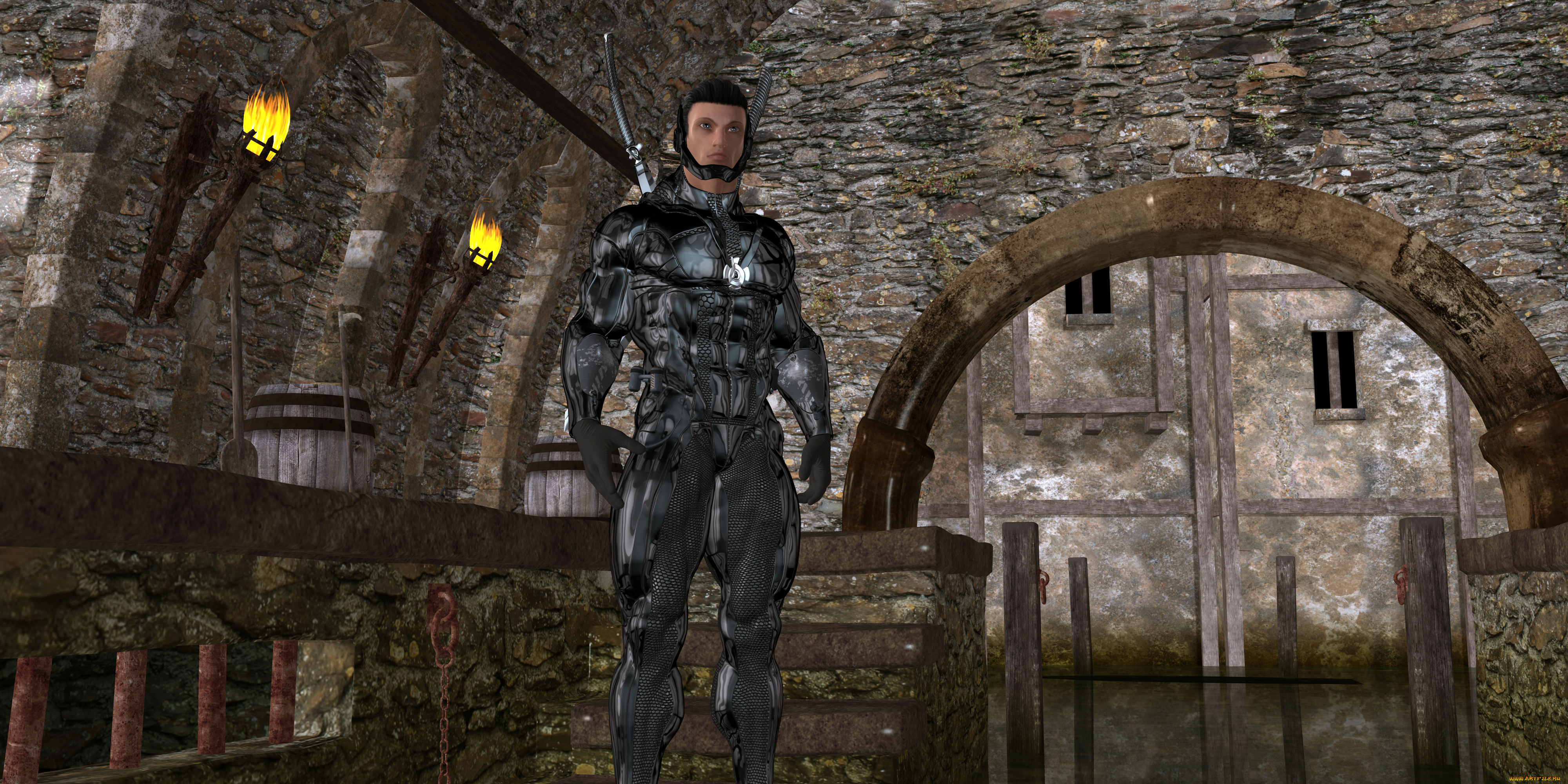 3д, графика, фантазия, , fantasy, воин