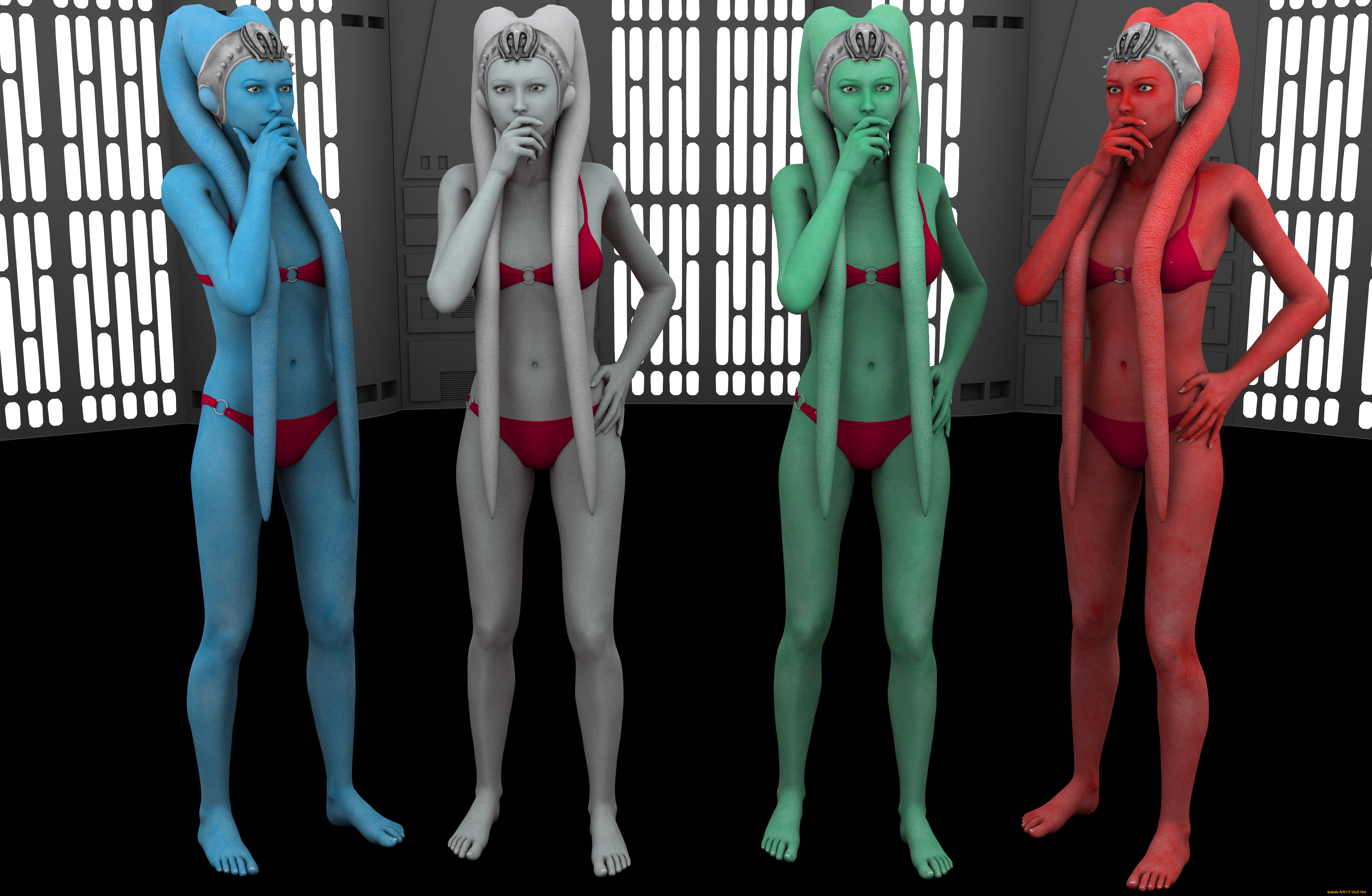 3д, графика, существа, , creatures, фон, халки, взгляд