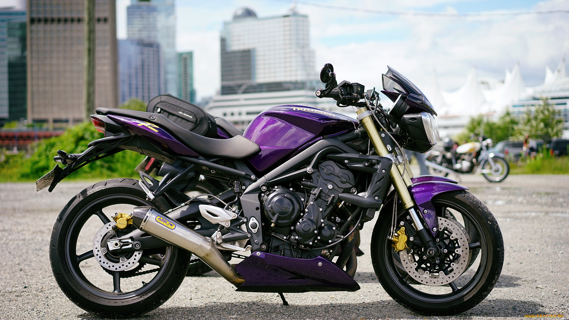мотоциклы, triumph, мотоцикл, фон