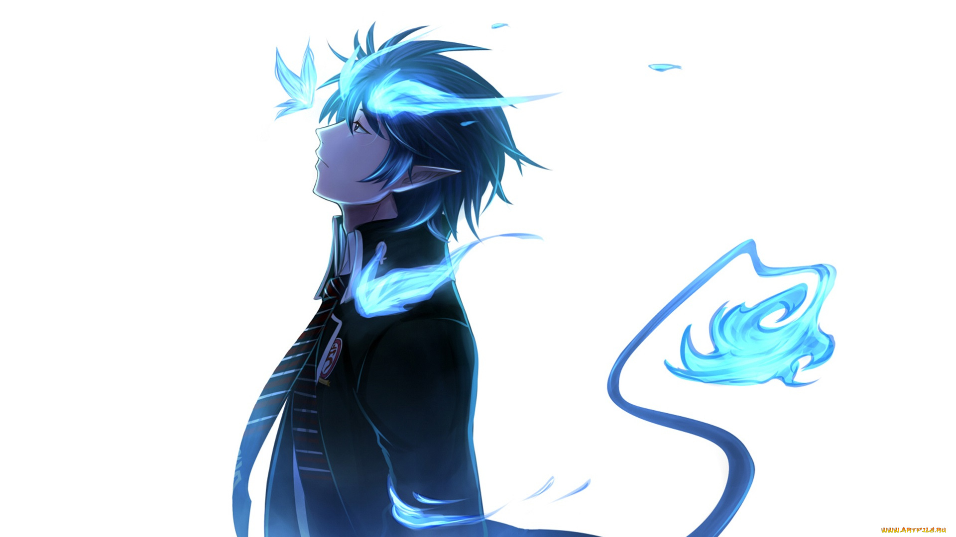 аниме, ao, no, exorcist, синий, экзорцист