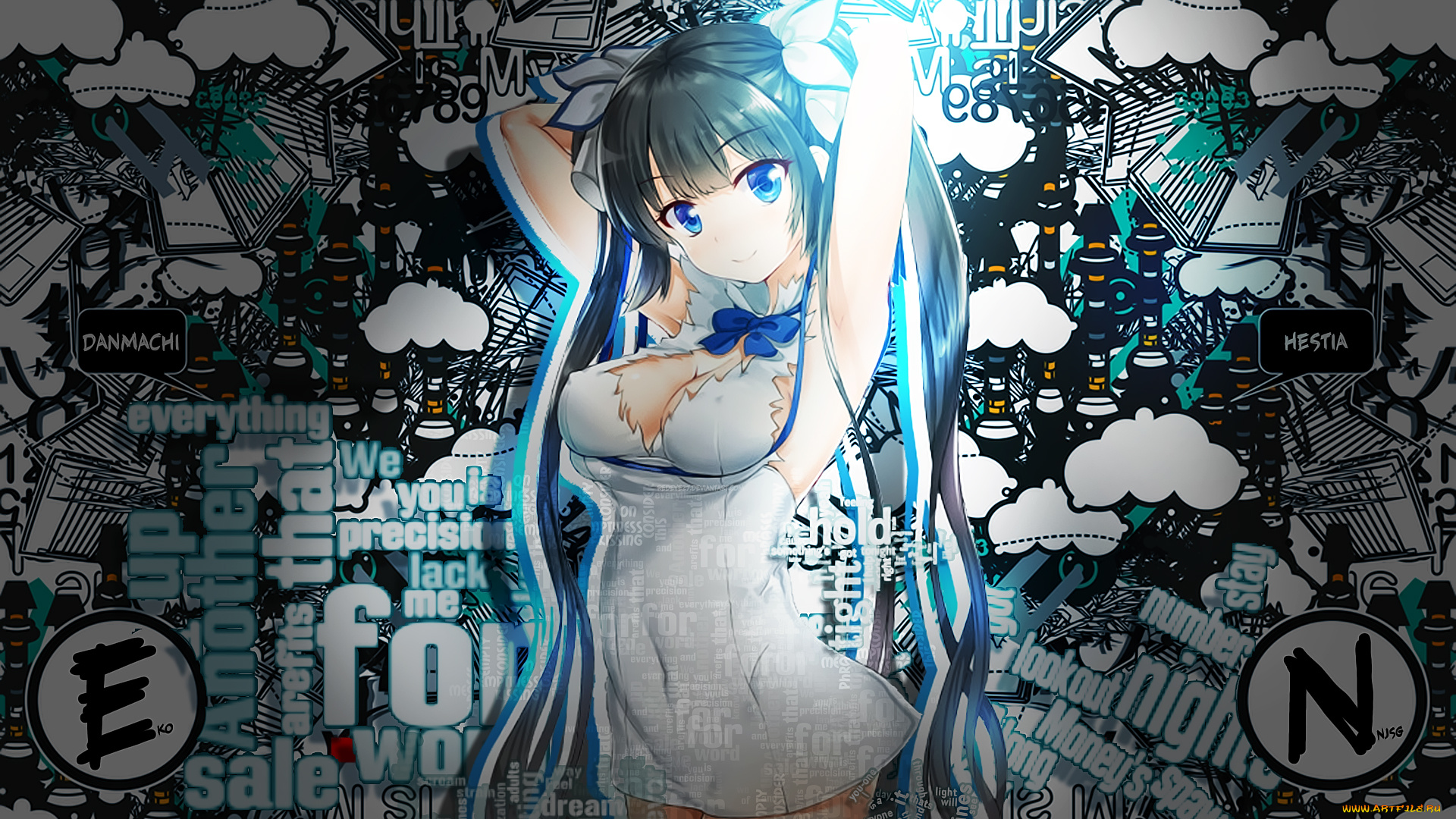 аниме, danmachi, гестия