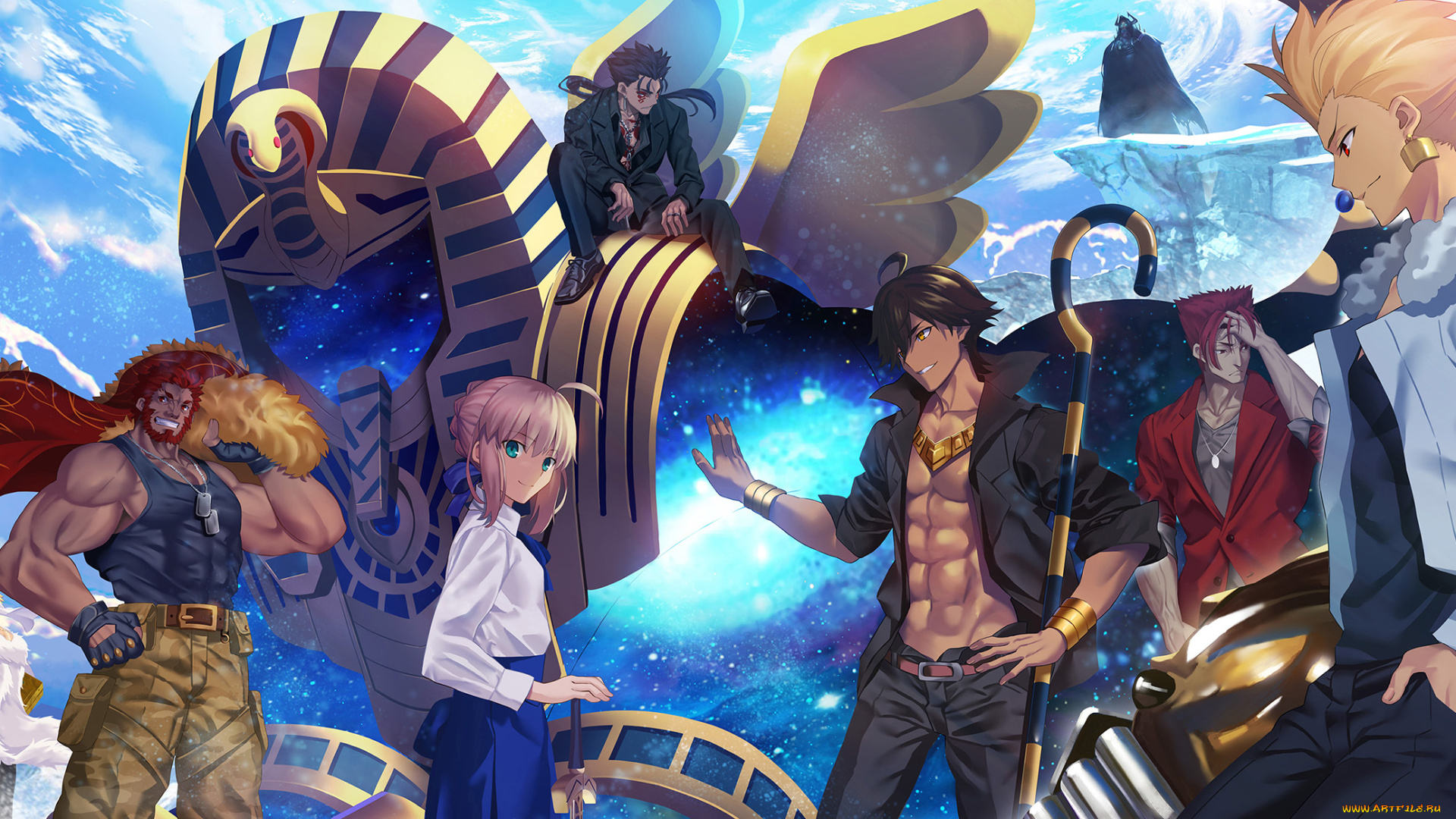 аниме, fate, stay, night, grand, order