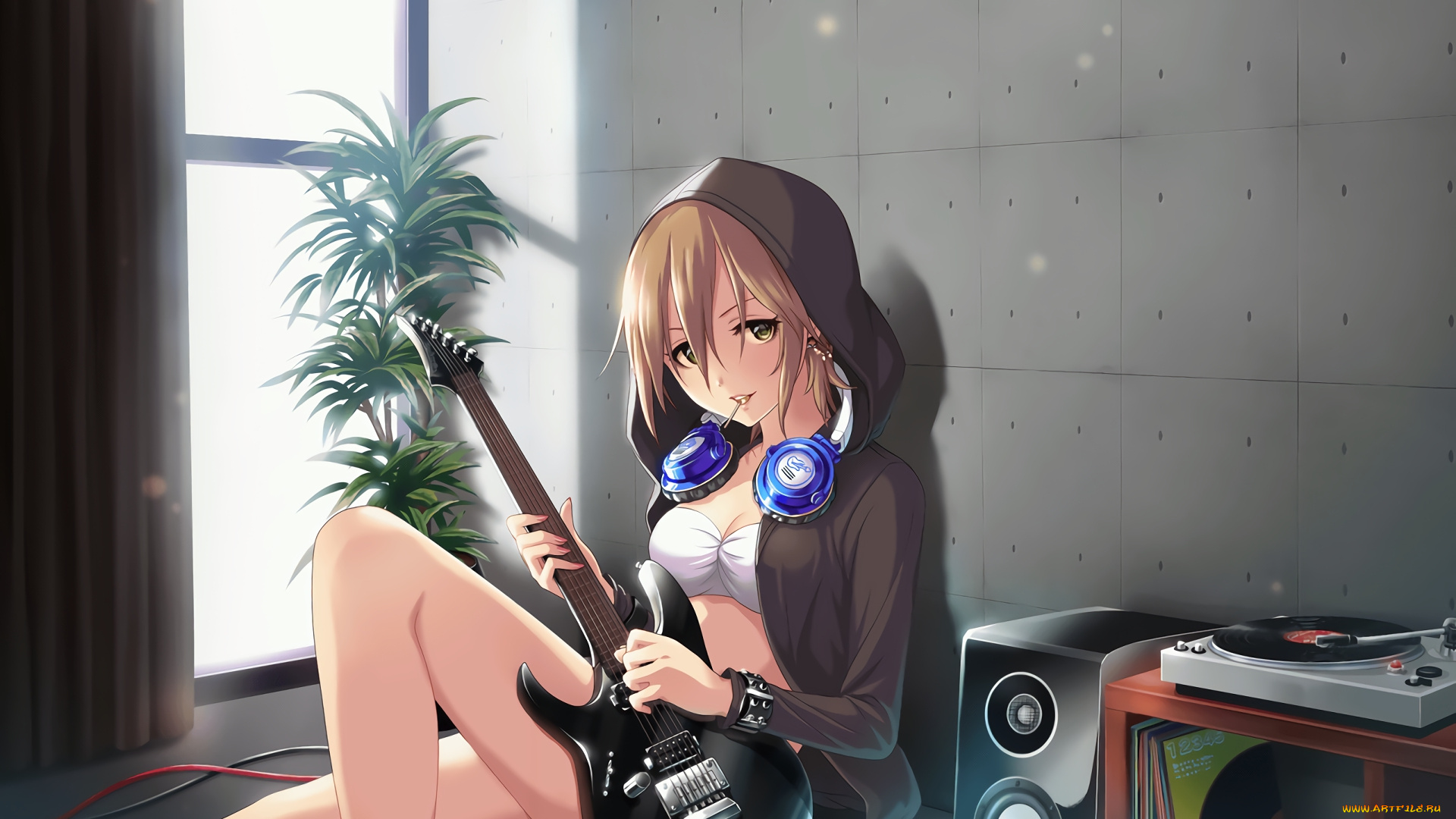 аниме, idolm@ster, фон, девушка, взгляд