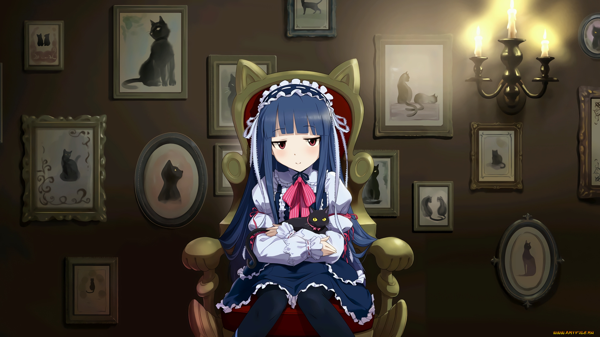 аниме, idolm@ster, взгляд, девушка, фон