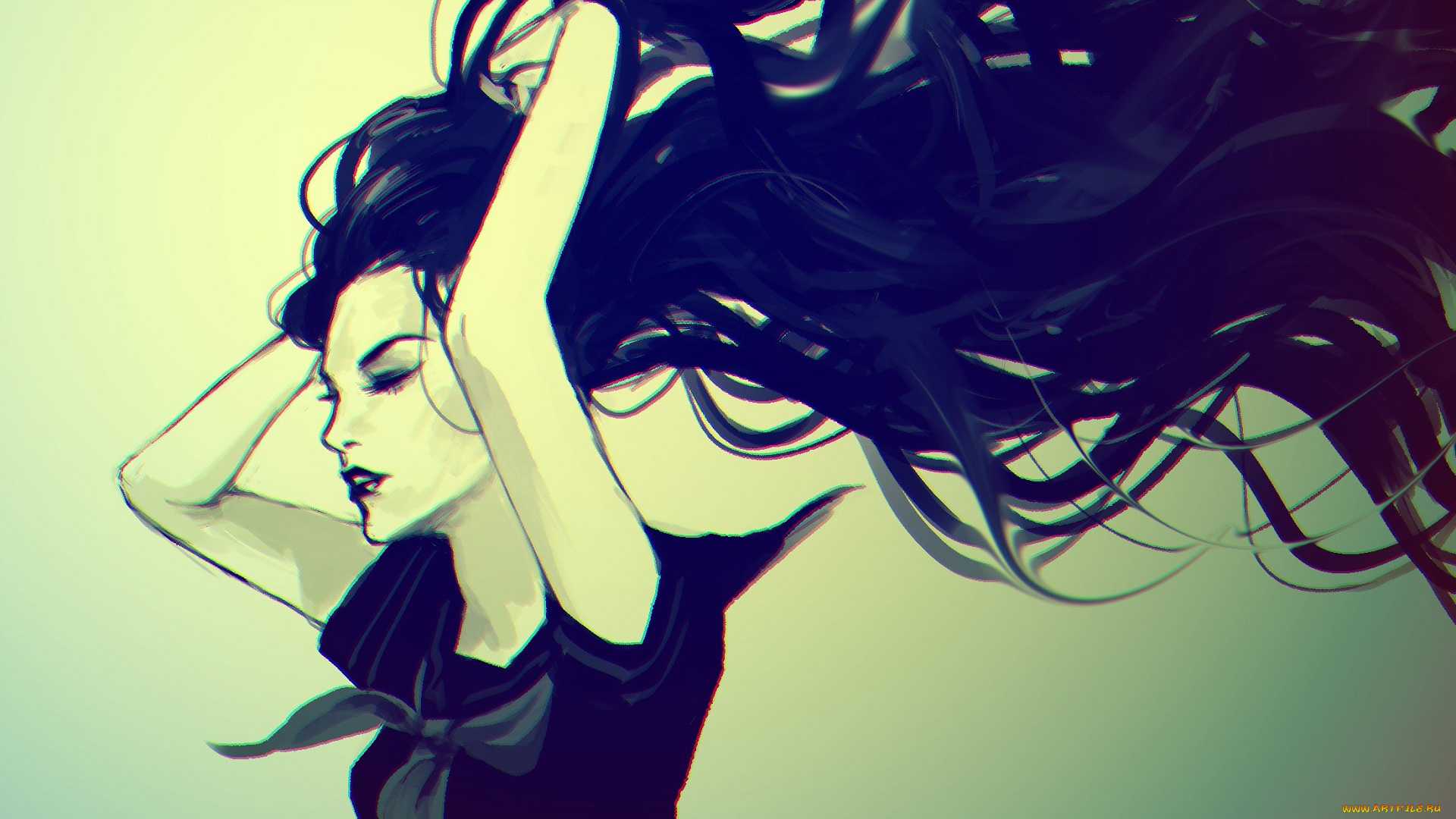 аниме, jojo`s, bizarre, adventure, девушка