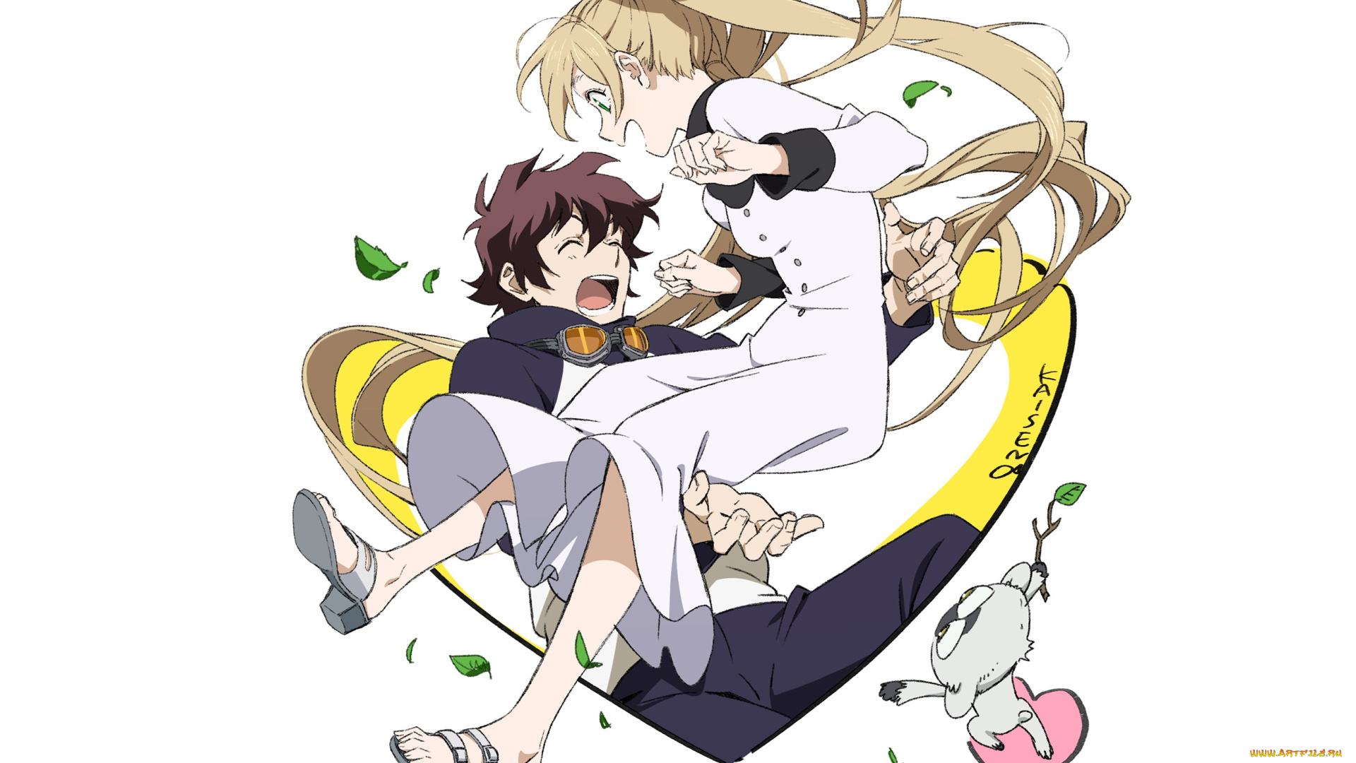 аниме, kekkai, sensen, двое