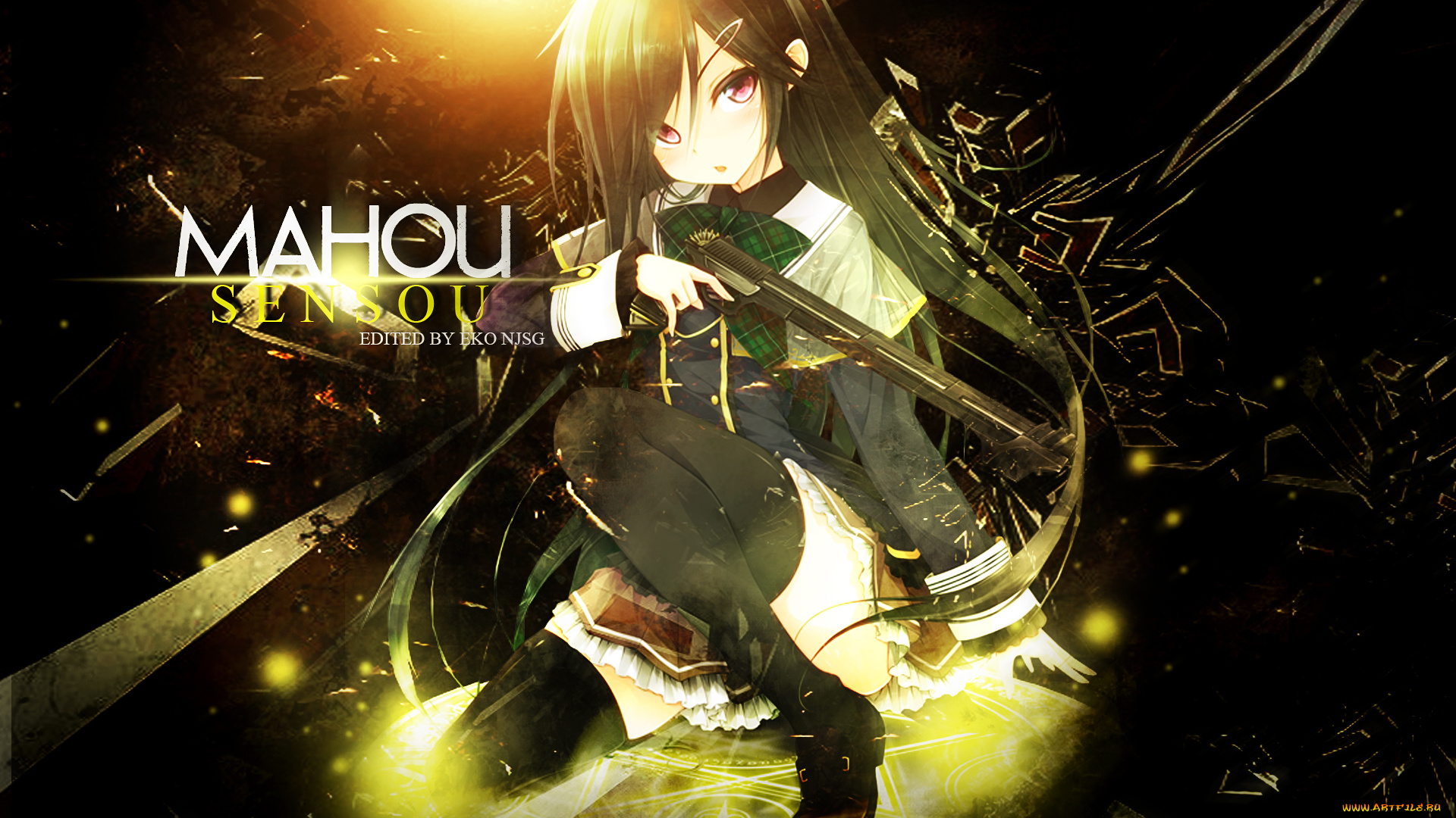 аниме, mahou, shoujo, madoka, magika, девушка