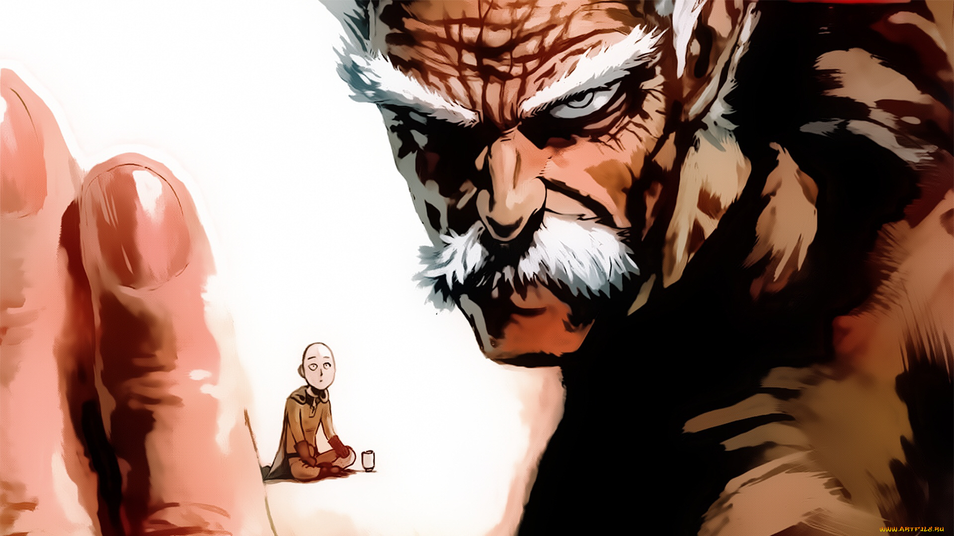 аниме, one, punch, man, ванпачмен