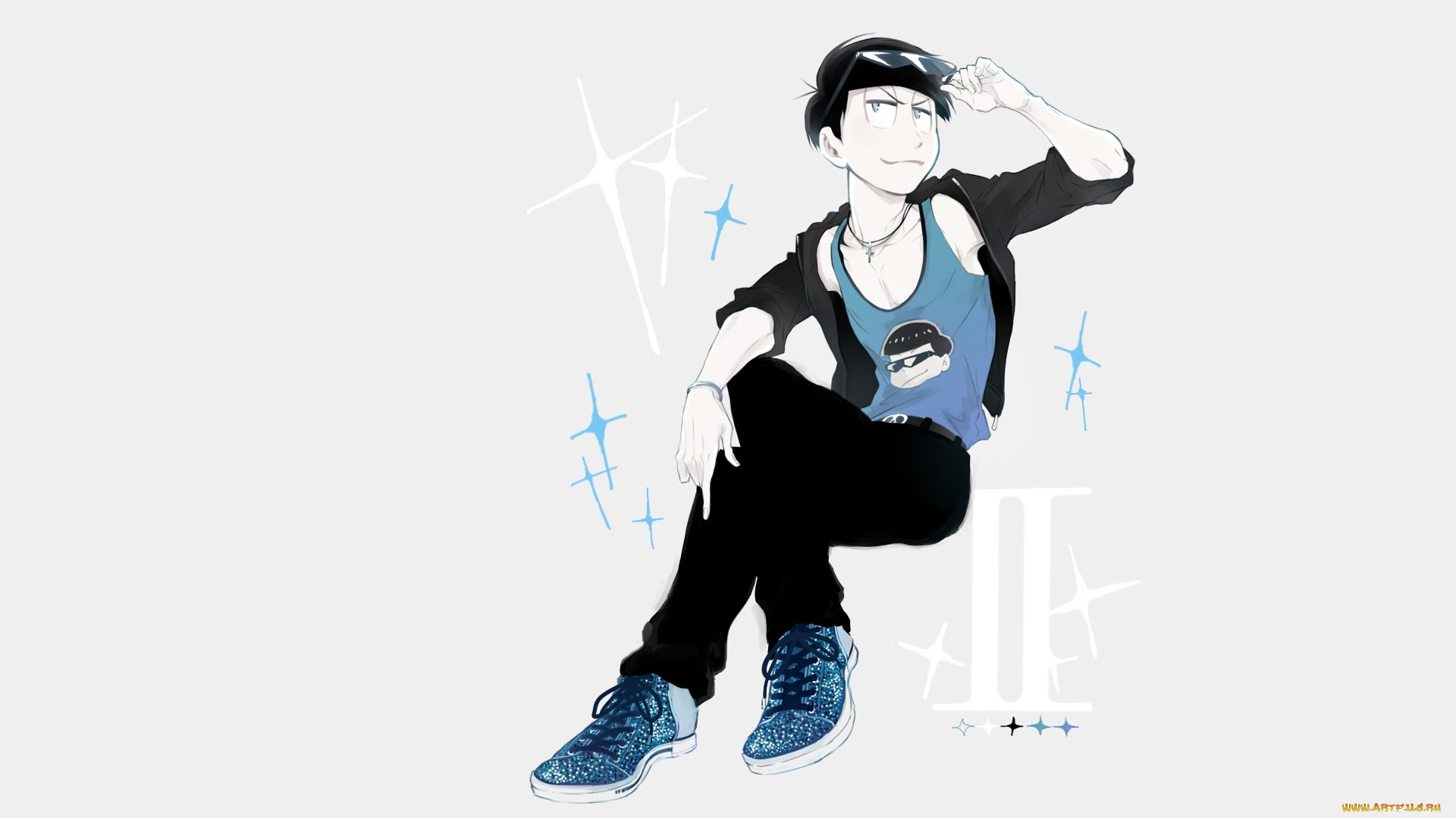 аниме, osomatsu-san, парень