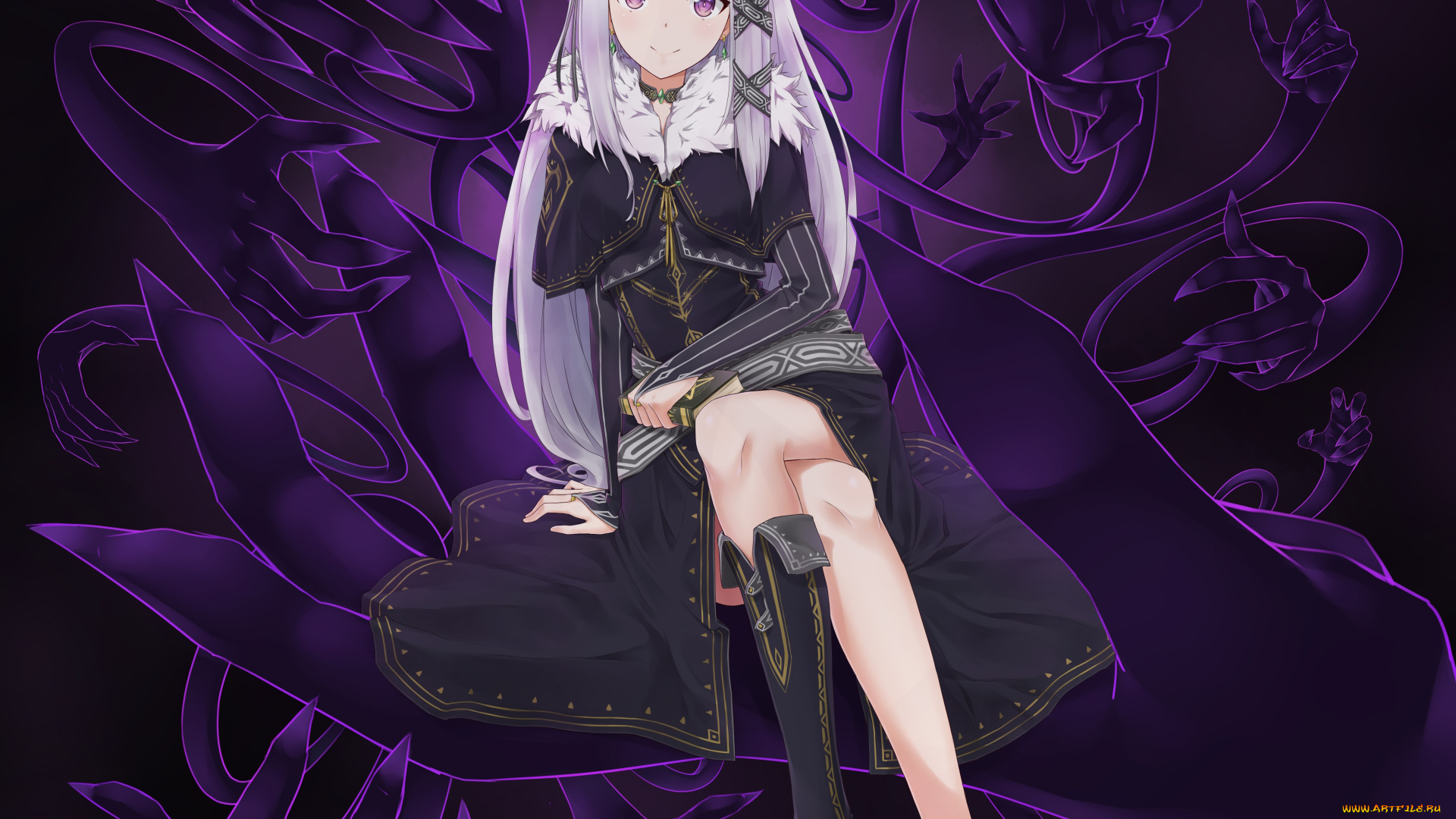 аниме, re, , zero, kara, hajimeru, isekai, seikatsu, эмилия