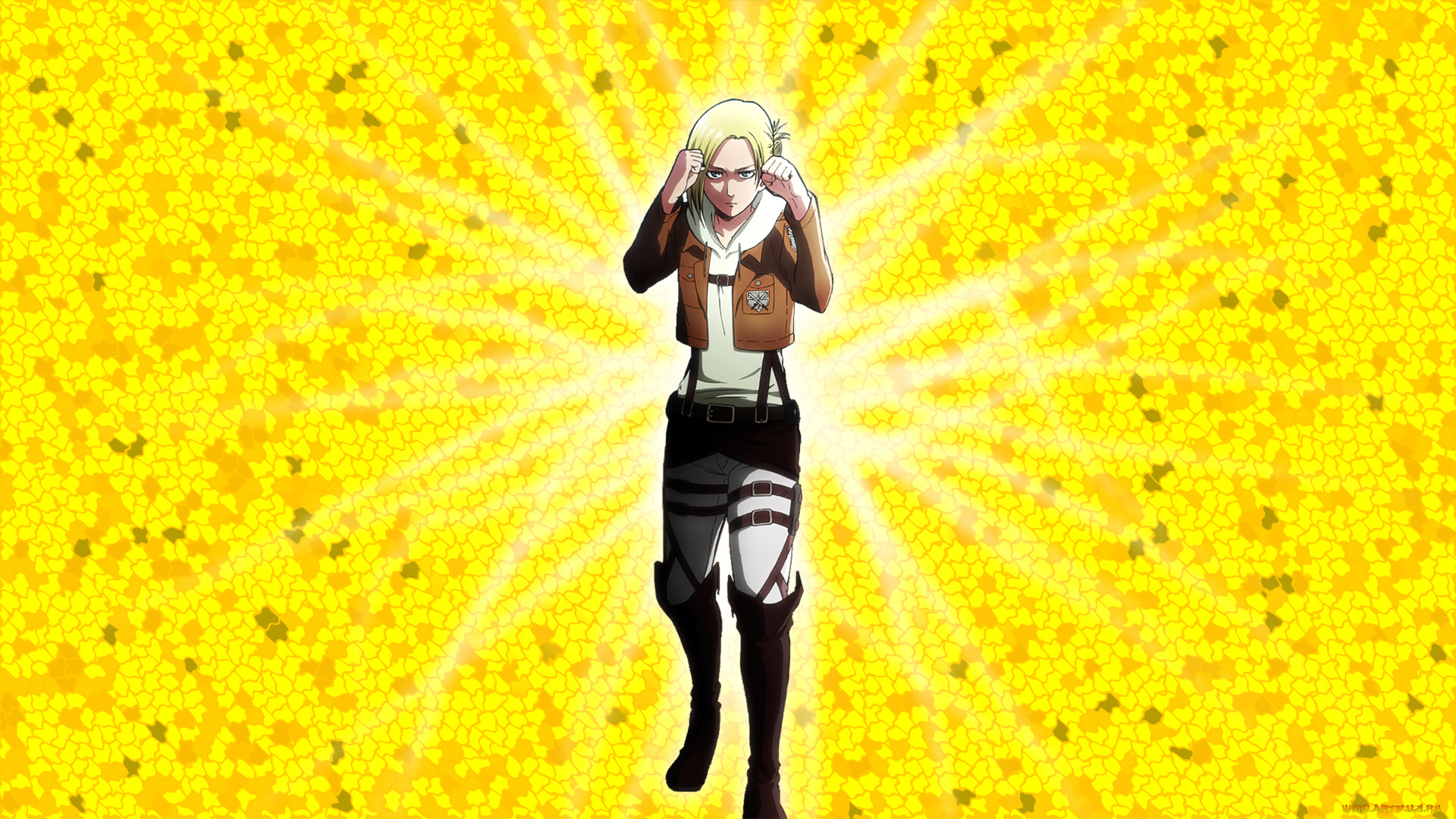 аниме, shingeki, no, kyojin, атака, титанов