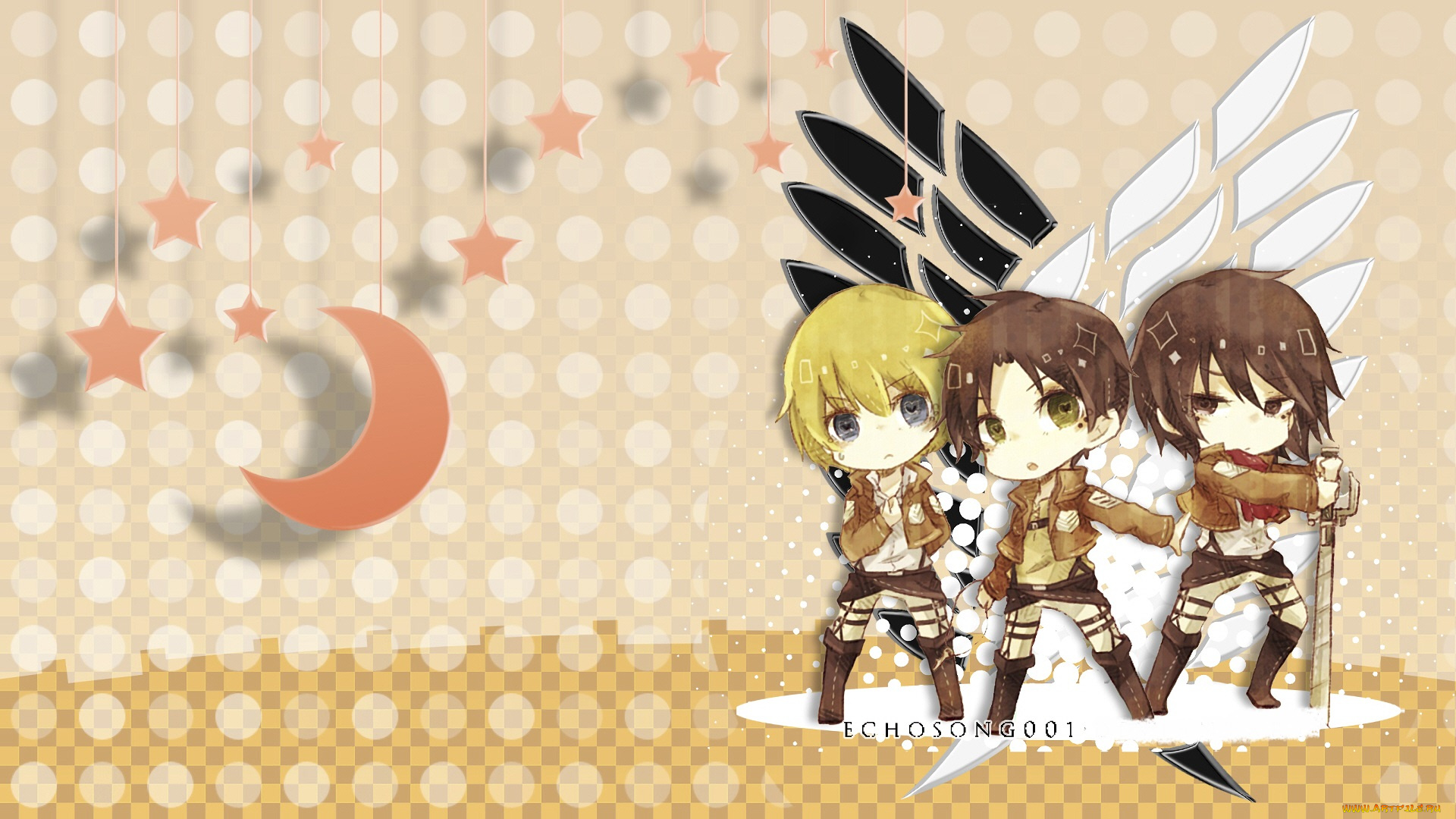 аниме, shingeki, no, kyojin, атака, титанов