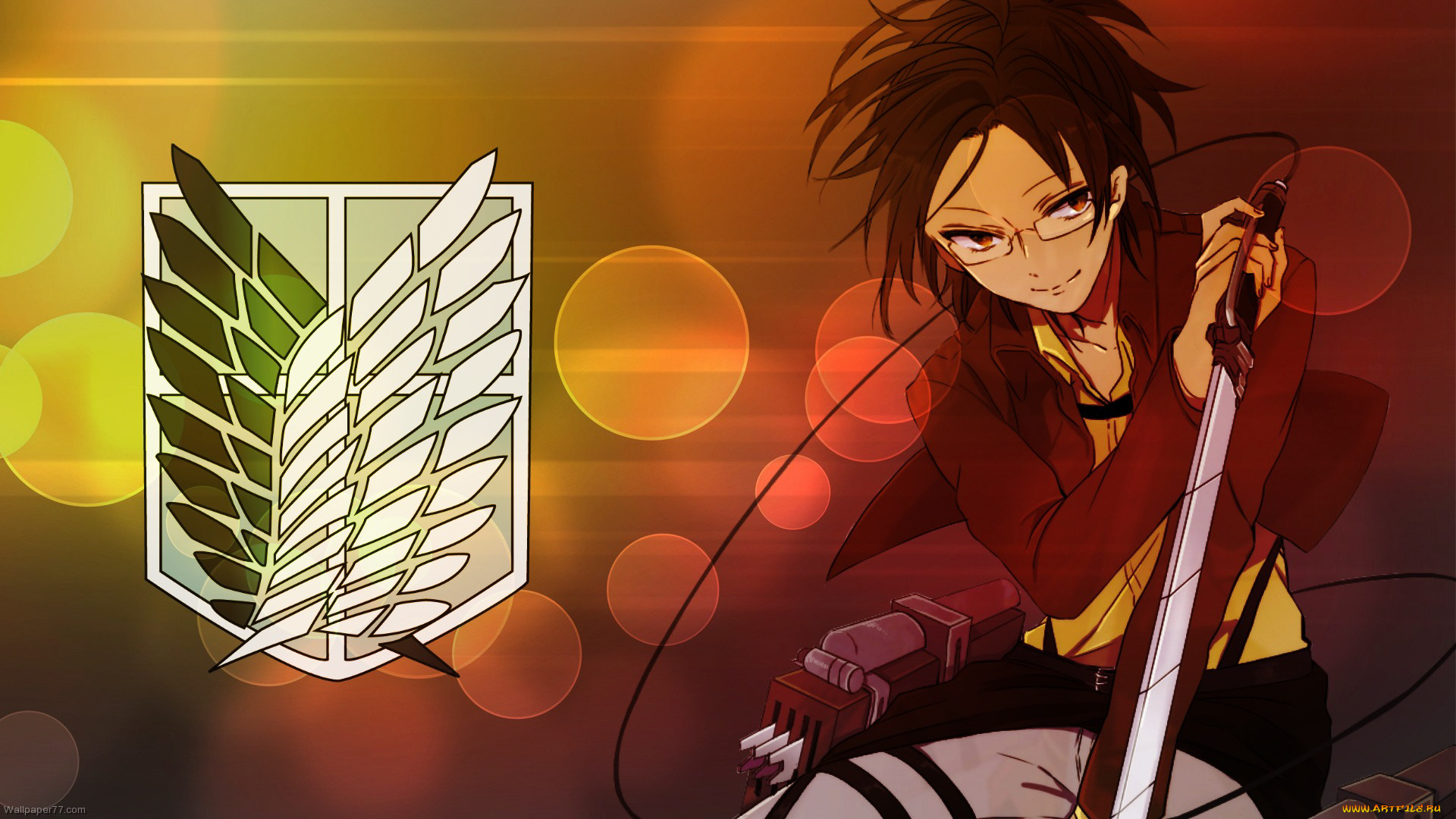 аниме, shingeki, no, kyojin, атака, титанов