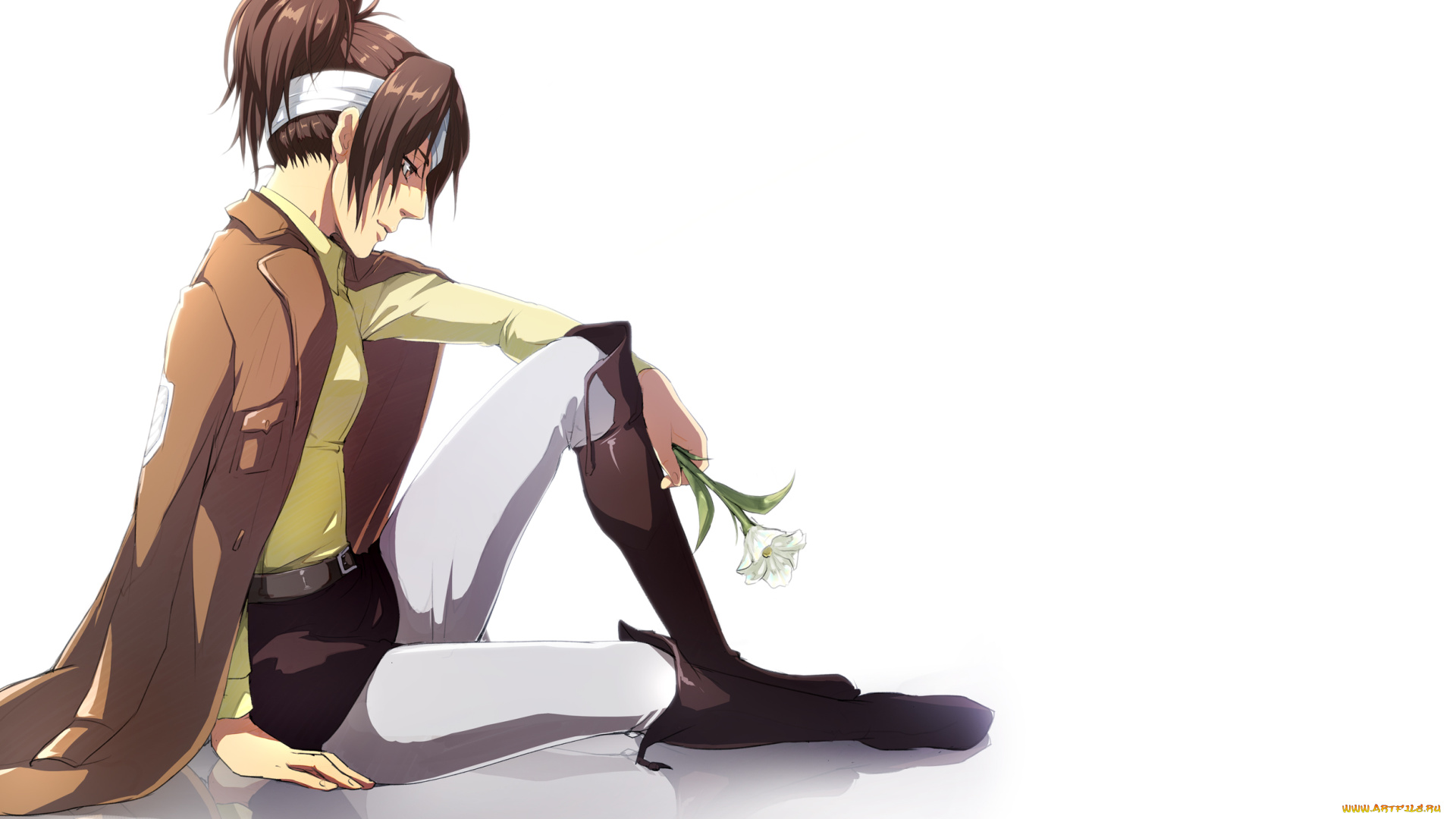 аниме, shingeki, no, kyojin, девушка